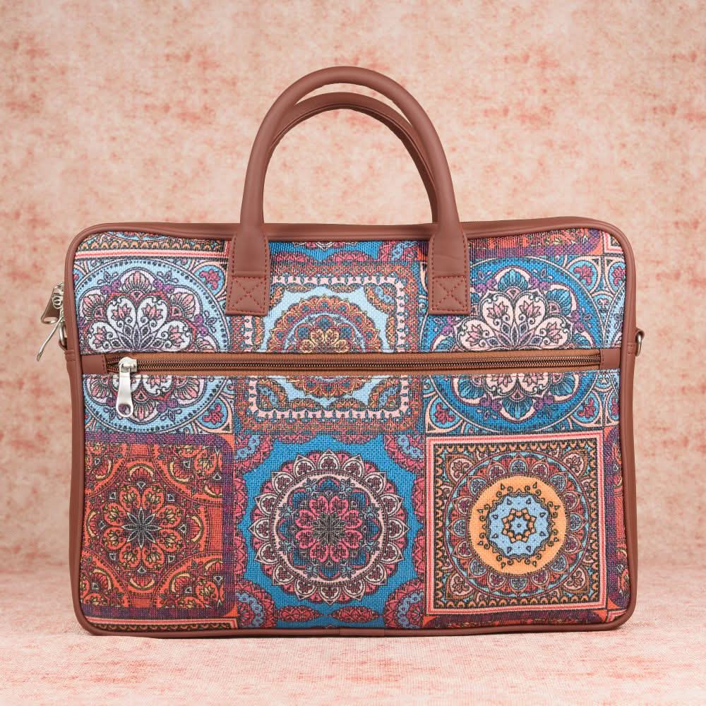 Multicolor Mandala Print - Laptop Bag & Lunch Bag Combo - Image 2