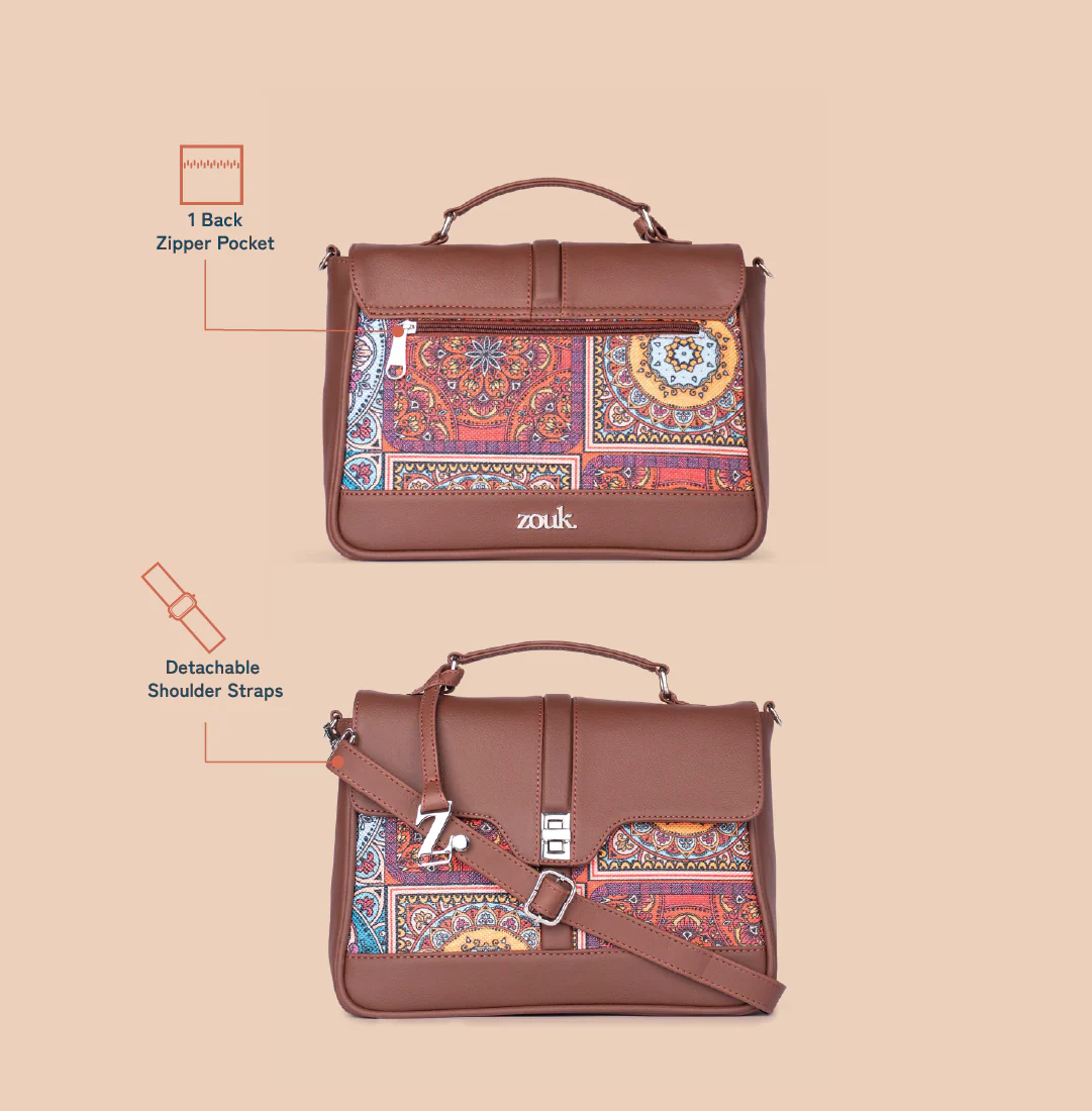 Kriti Sanon - Multicolor Mandala Print Nessa Satchel - Image 4