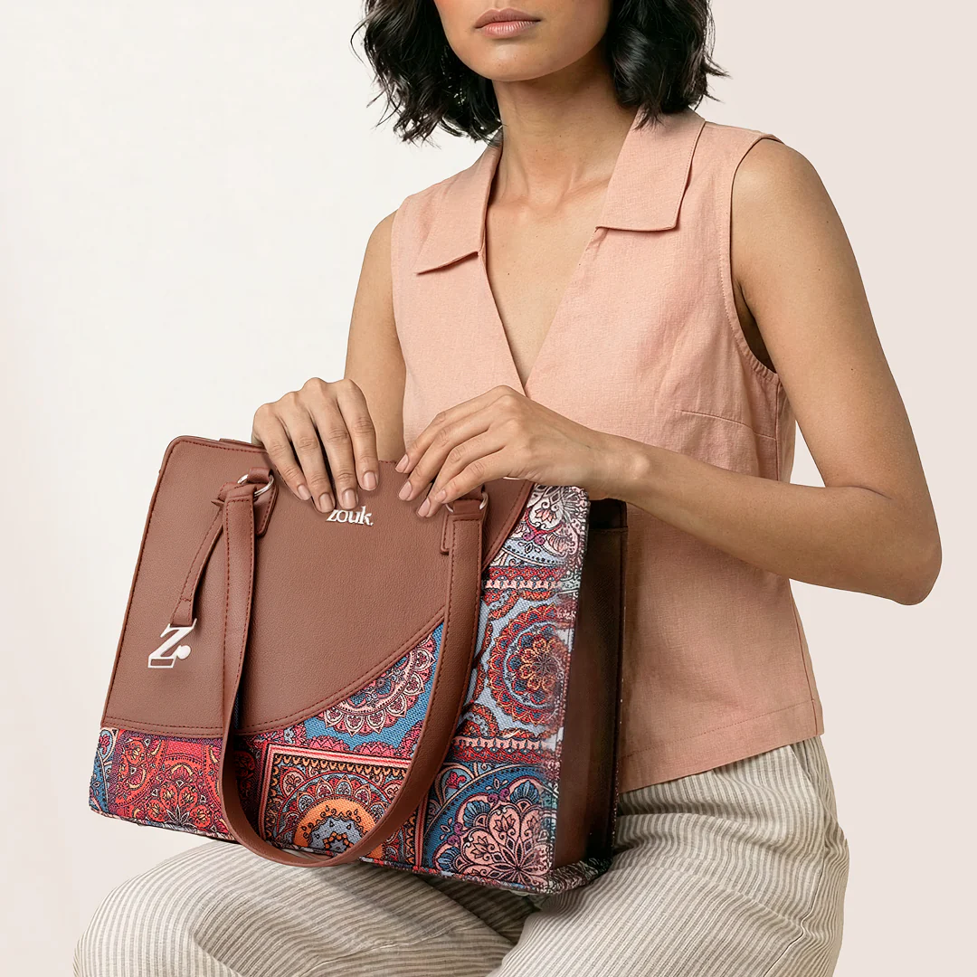 Multicolor Mandala Print Office Essential Bag - Image 3
