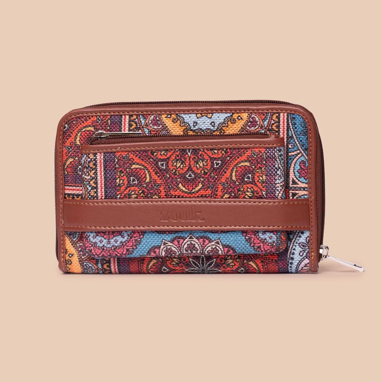 Multicolor Mandala Print - Office Tote Bag & Classic Zipper Wallet Combo - Image 6