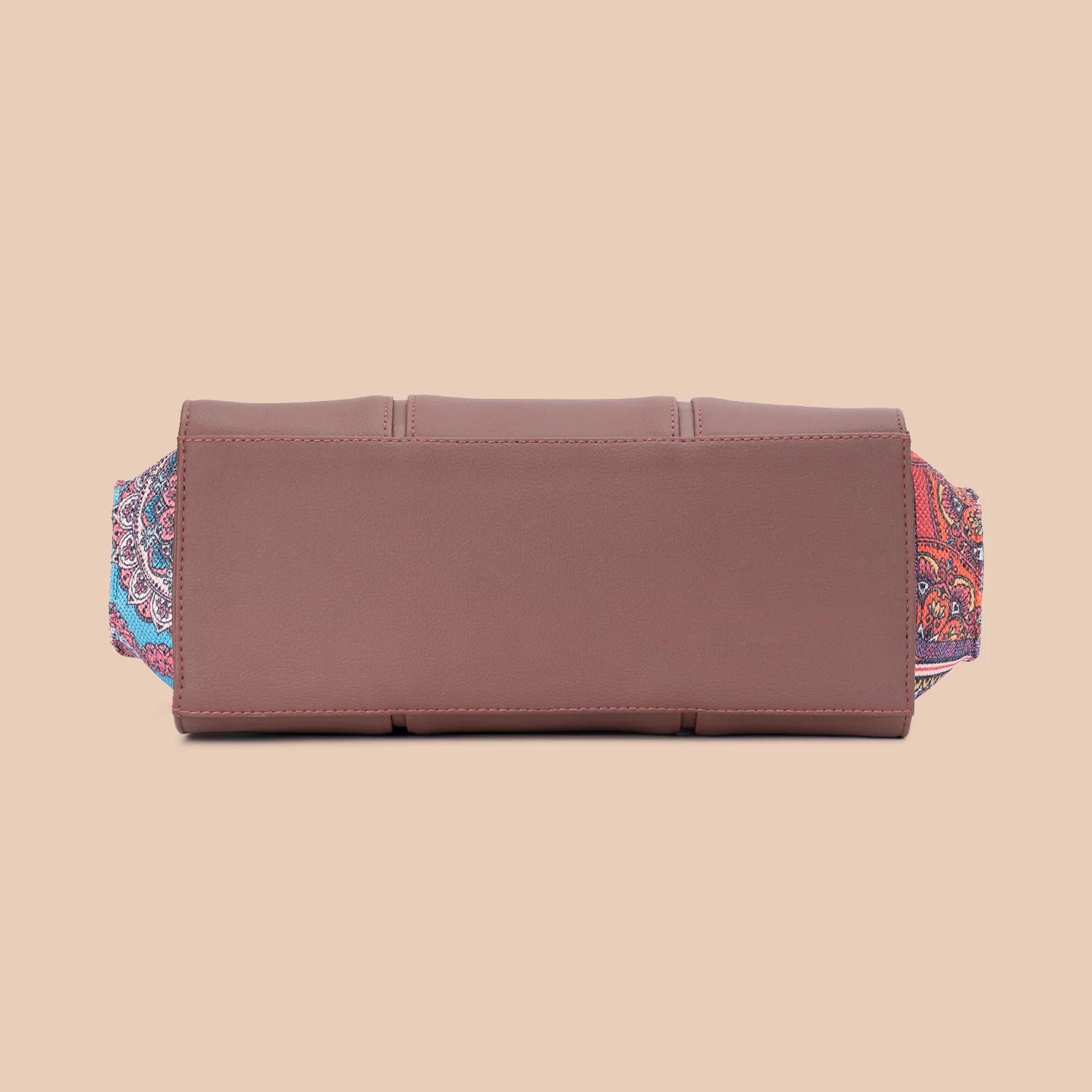 Rhea Kapoor Satchel Bag - Multicolor Mandala Print - Image 7