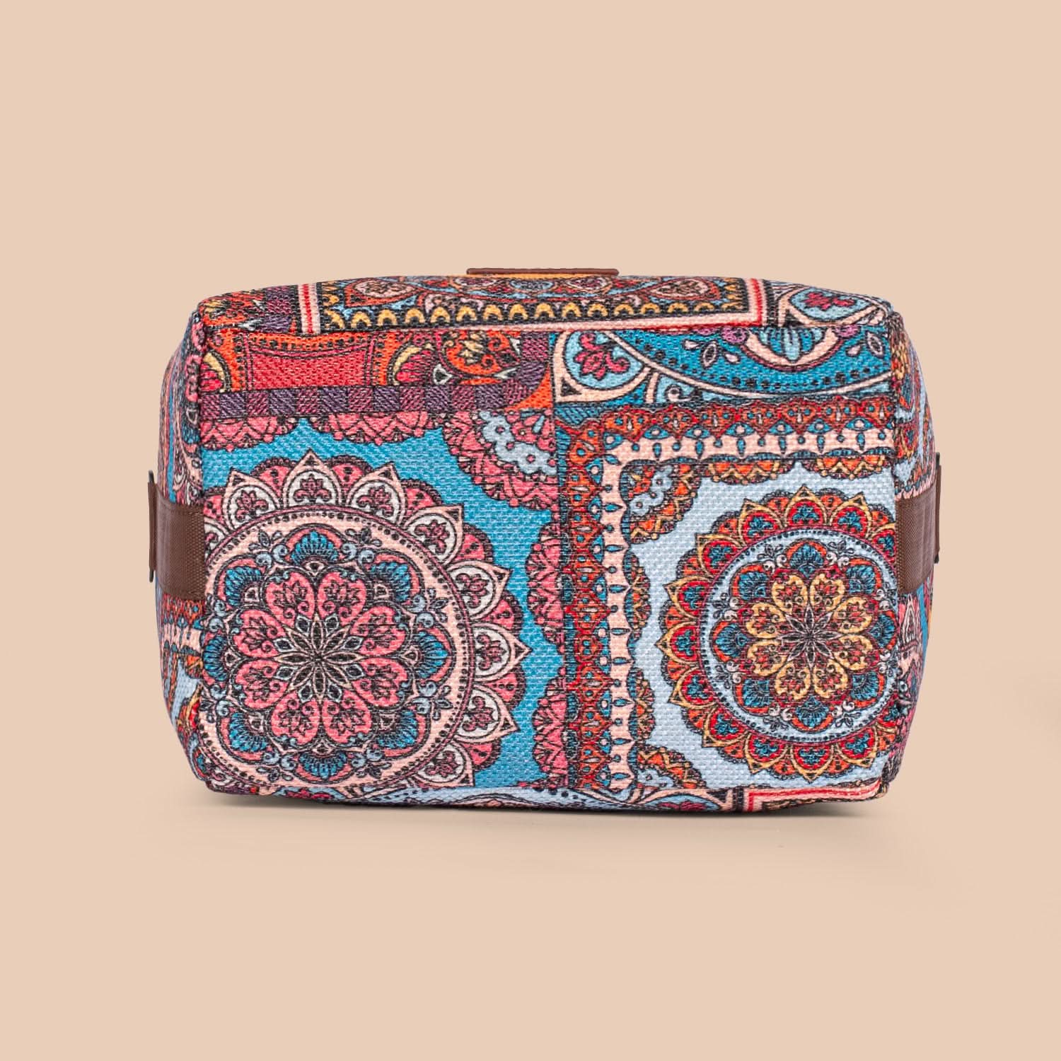 Multicolor Mandala Print Roll Up Lunch Bag - Image 6