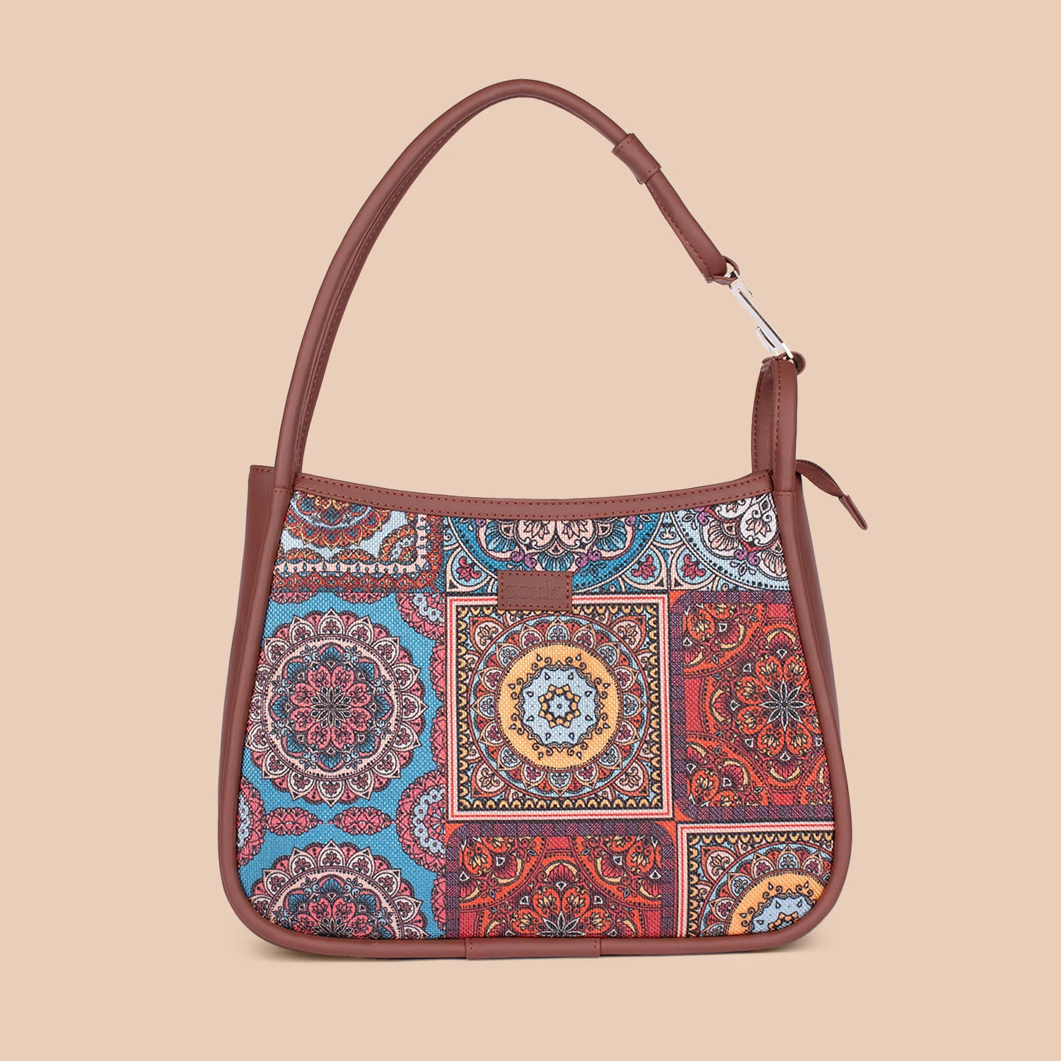 Multicolor Mandala Print Sleek Shoulder Bag - Image 2