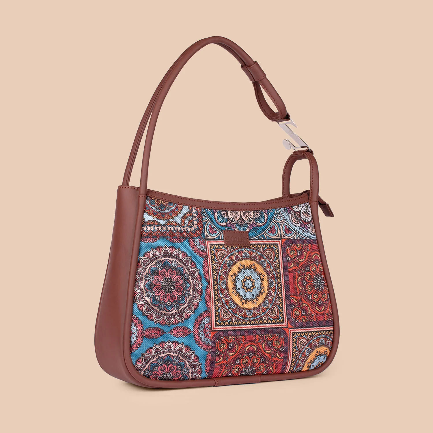 Multicolor Mandala Print Sleek Shoulder Bag - Image 3