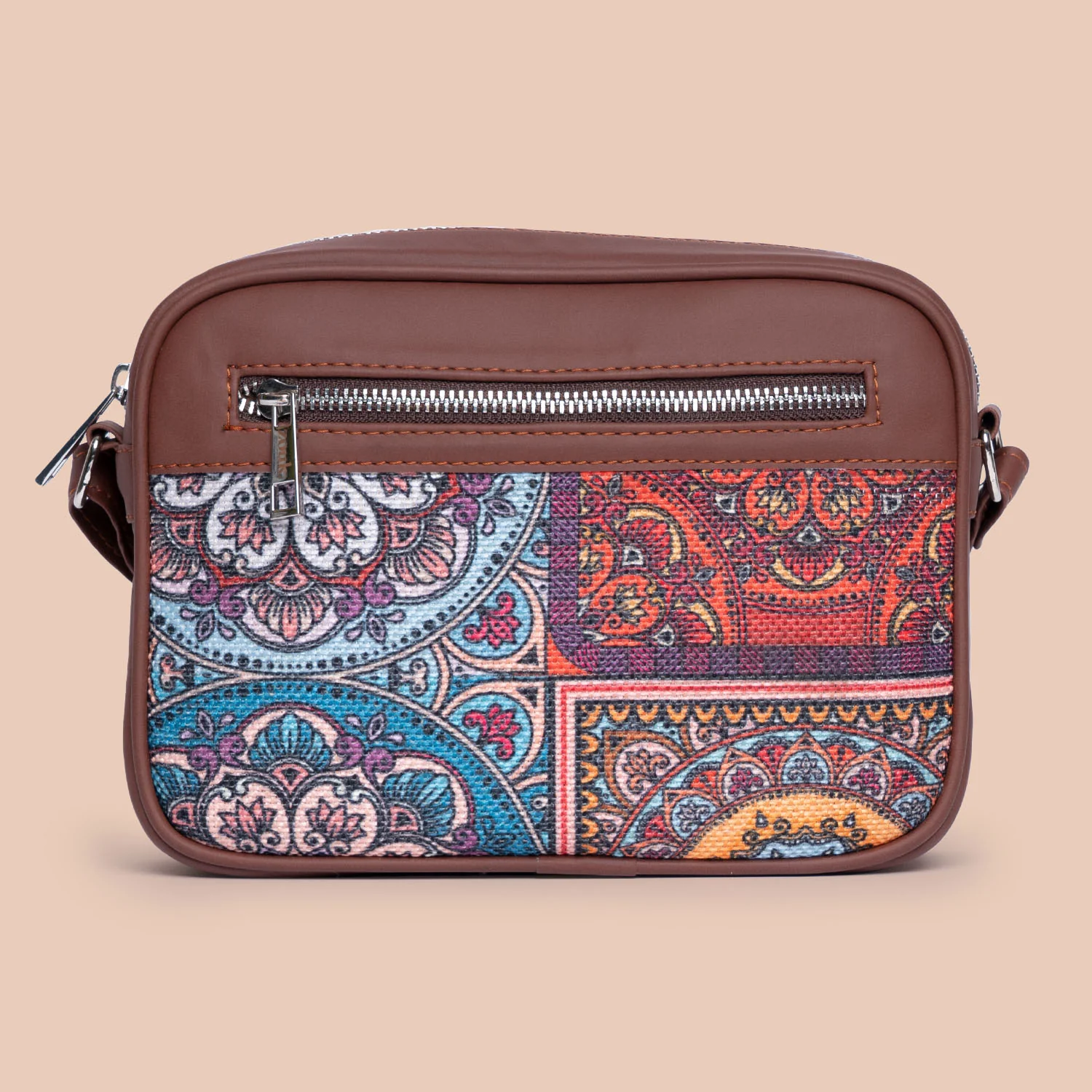 Multicolor Mandala Print Sling Bag - Image 5