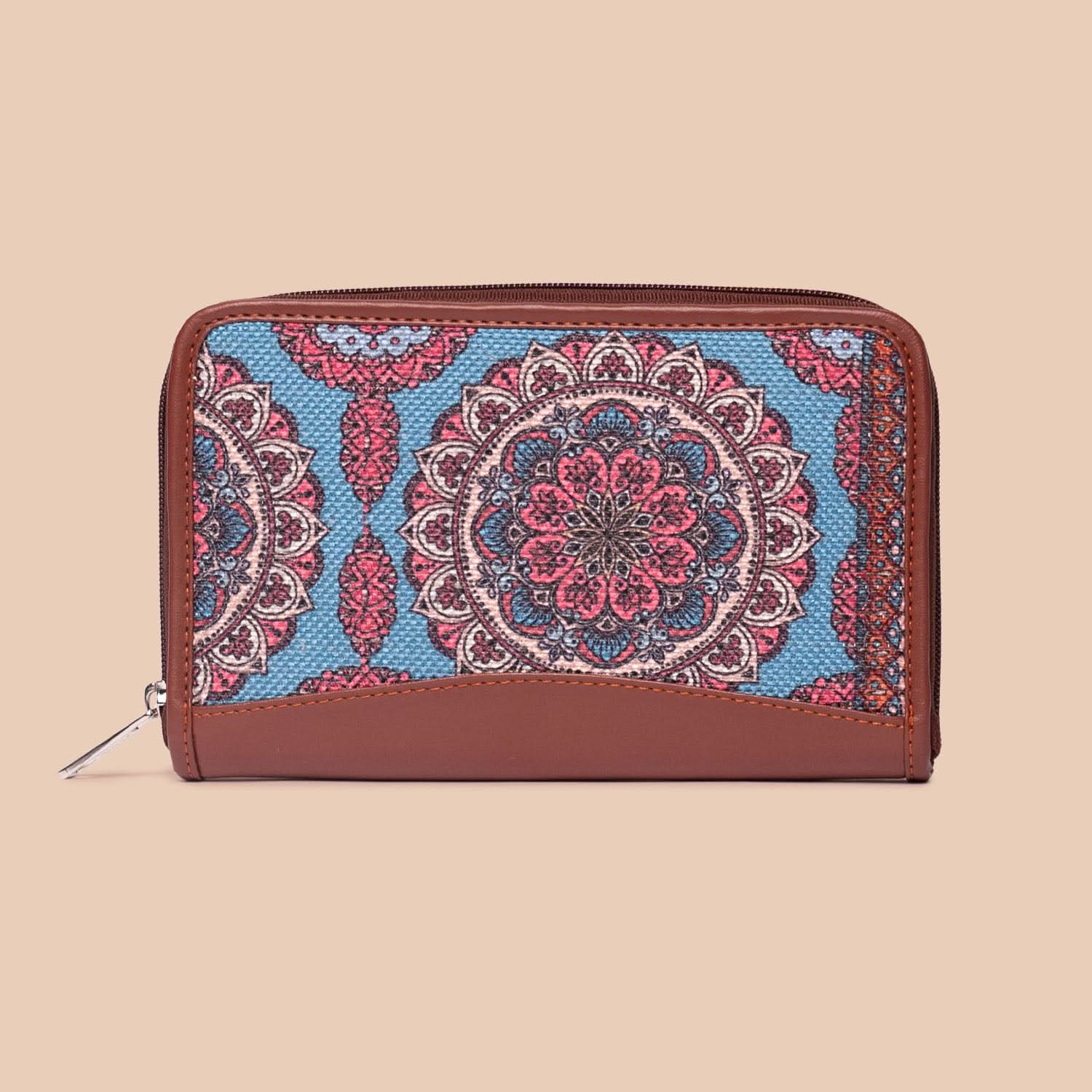 Multicolor Mandala Print - Statement Office Bag & Chain Wallet Combo - Image 6