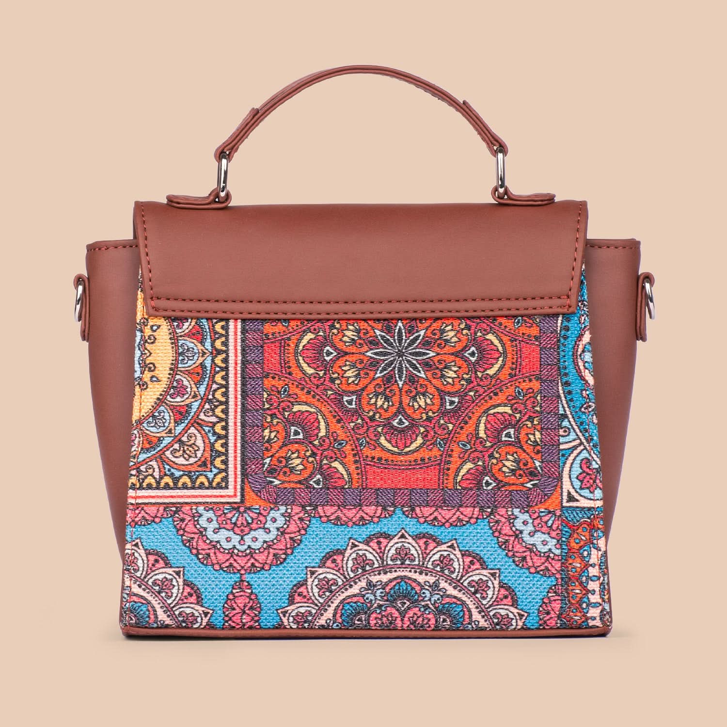 Multicolor Mandala Print Statement Sling Bag - Image 4