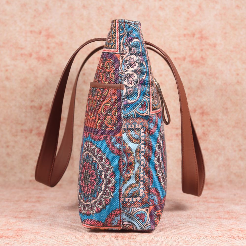 Multicolor Mandala Print Tote Bag - Image 6
