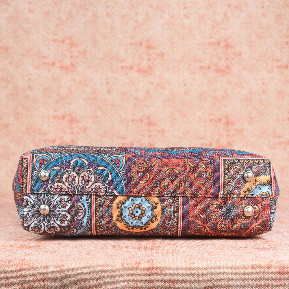 Multicolor Mandala Print Tote Bag - Image 7