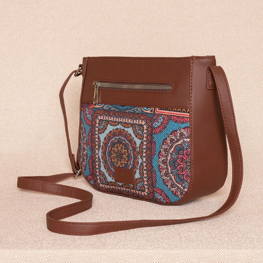 Multicolor Mandala Print U-Shaped Sling Bag - Image 4