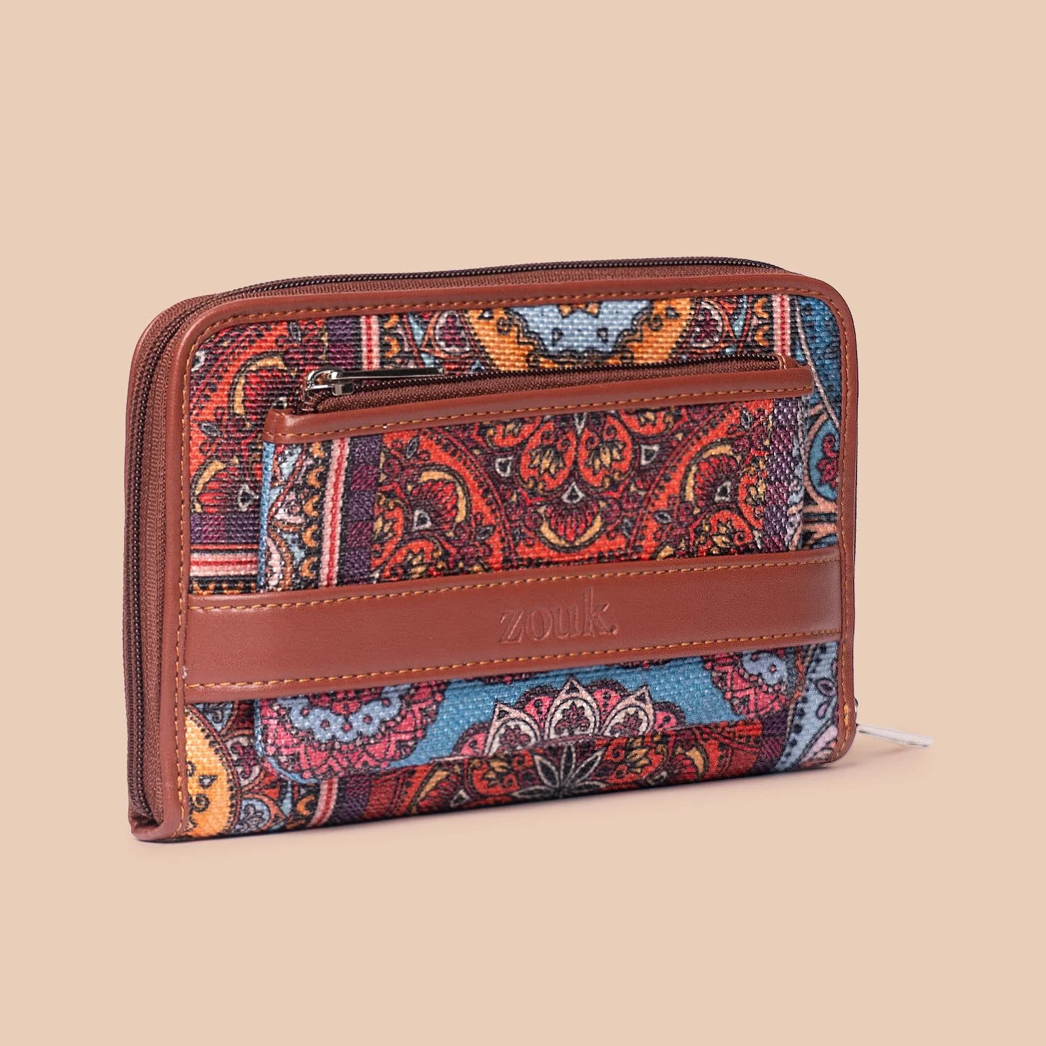 Multicolor Mandala Print - Office Bag & Classic Zipper Wallet Combo - Image 8