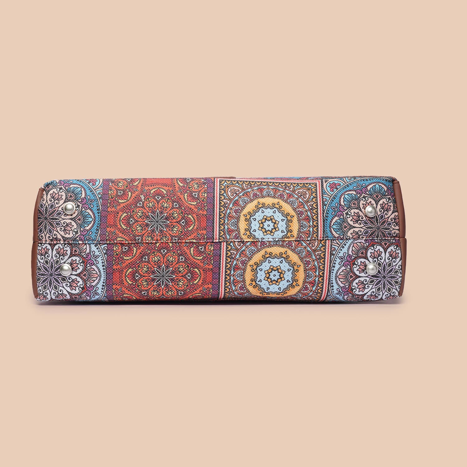 Multicolor Mandala Print Statement Office Bag - Image 4