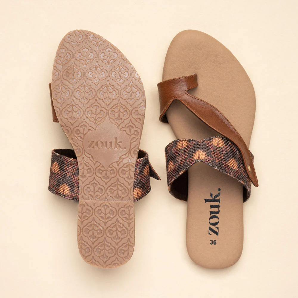 Mysore Garden Curvy Toe Chappal - Image 2