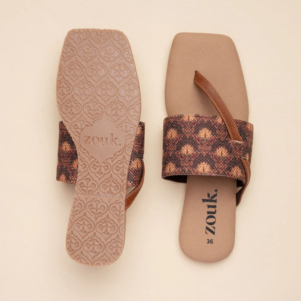 Mysore Garden Side Toe Flats - Image 2