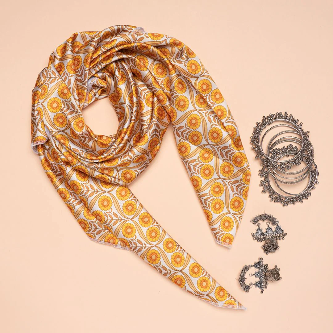 Mysore Lattice Square Scarves - Image 5