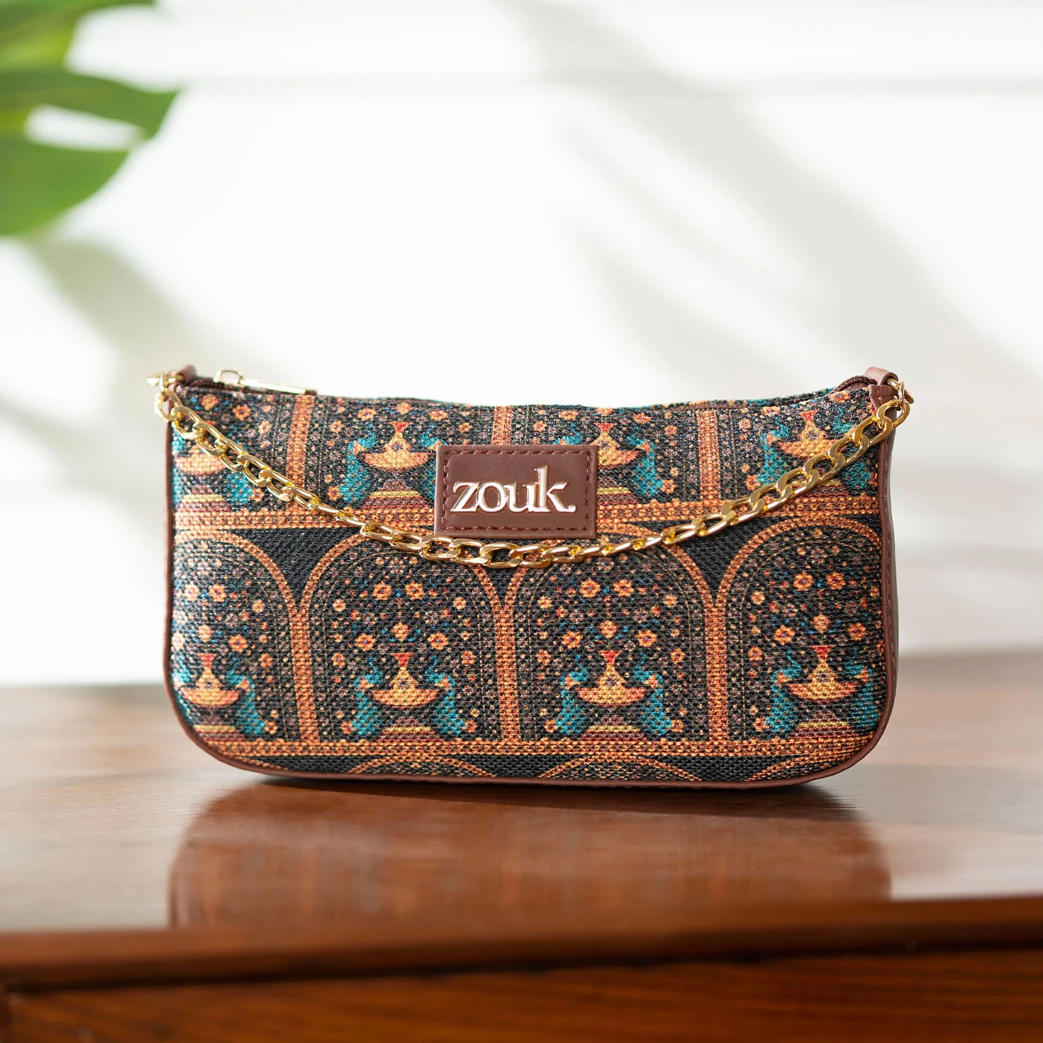 Royal Indian Peacock Motif Baguette - Image 2