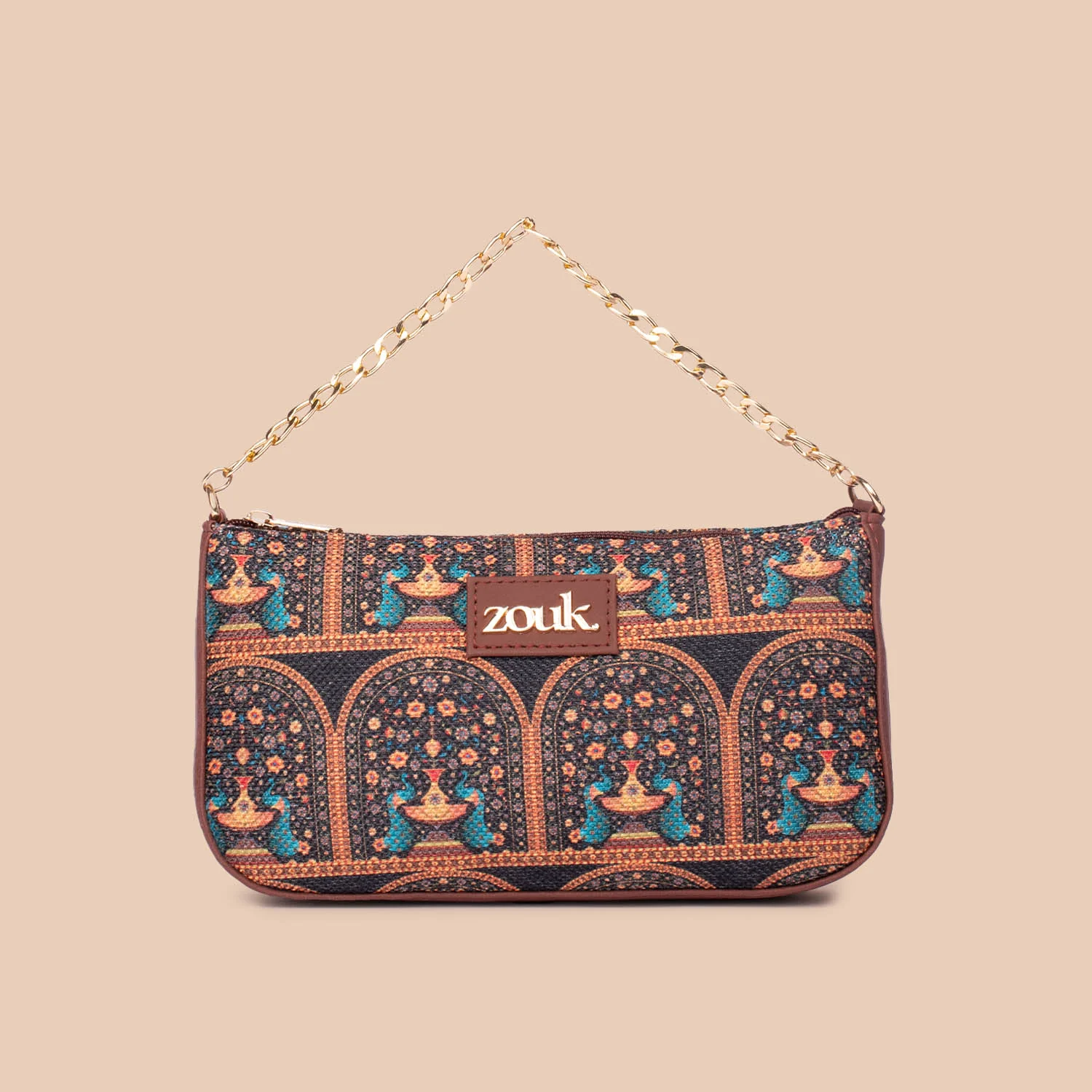 Royal Indian Peacock Motif Baguette - Image 3