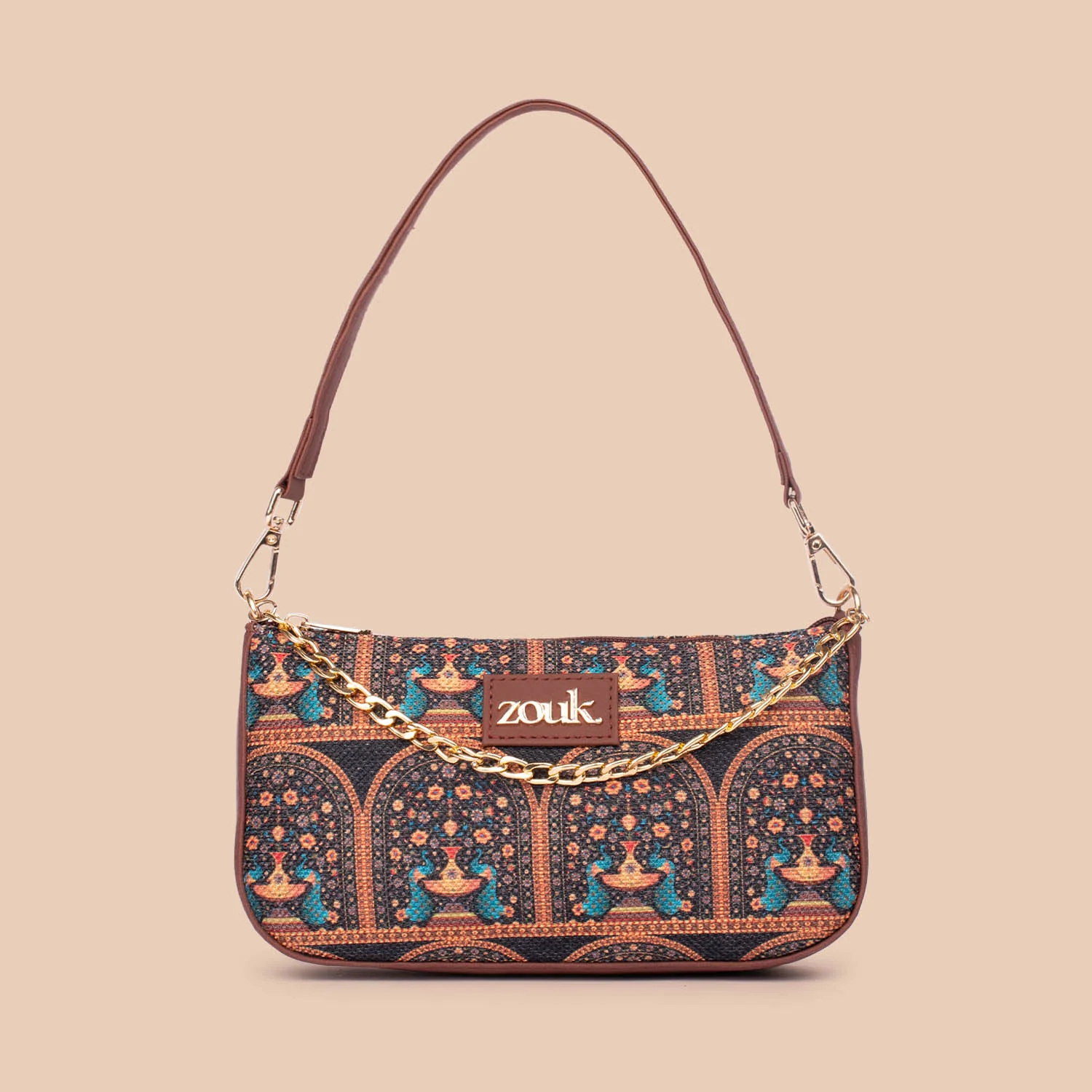 Royal Indian Peacock Motif Baguette - Image 4