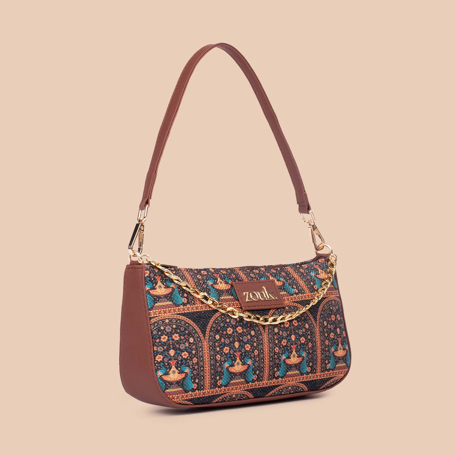 Royal Indian Peacock Motif Baguette - Image 5