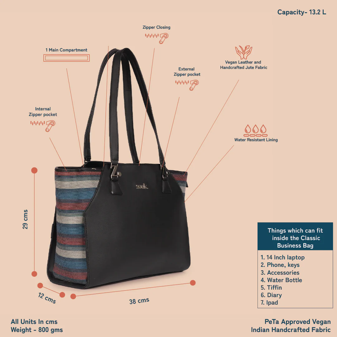 Mysore Mosaic Classic Business Bag - Image 5