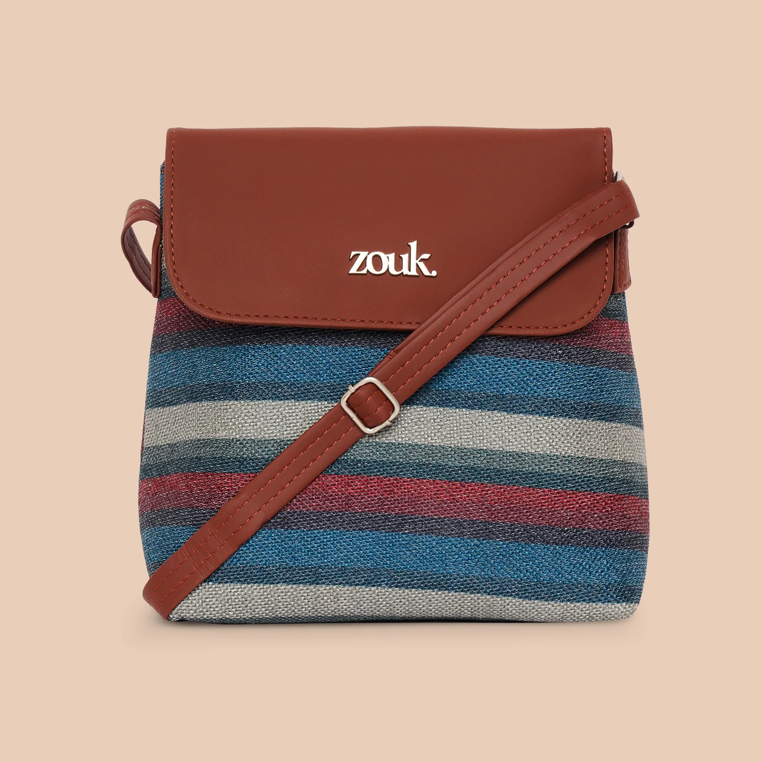 Mysore Mosaic Flap Sling Bag - Image 4