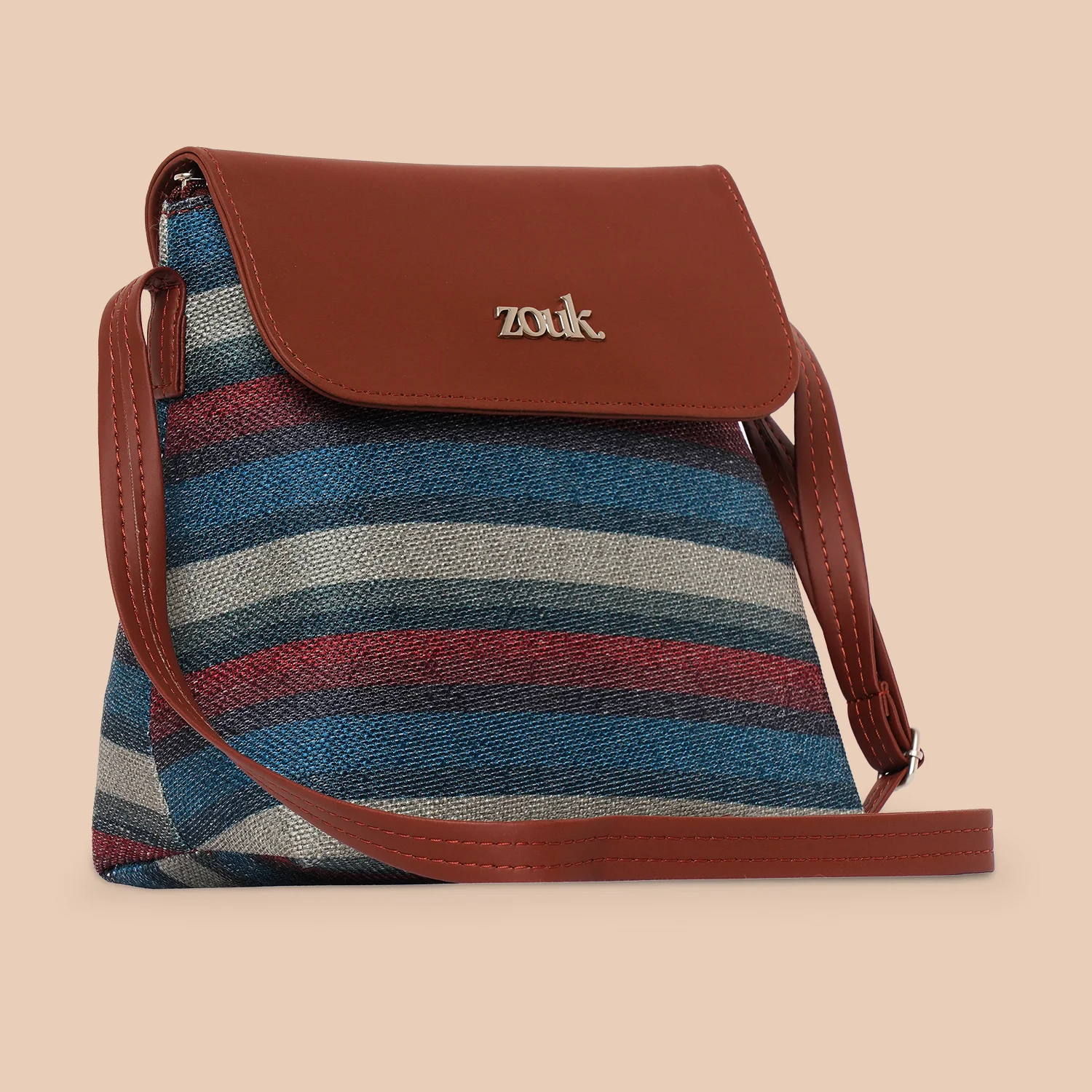 Mysore Mosaic Flap Sling Bag - Image 6