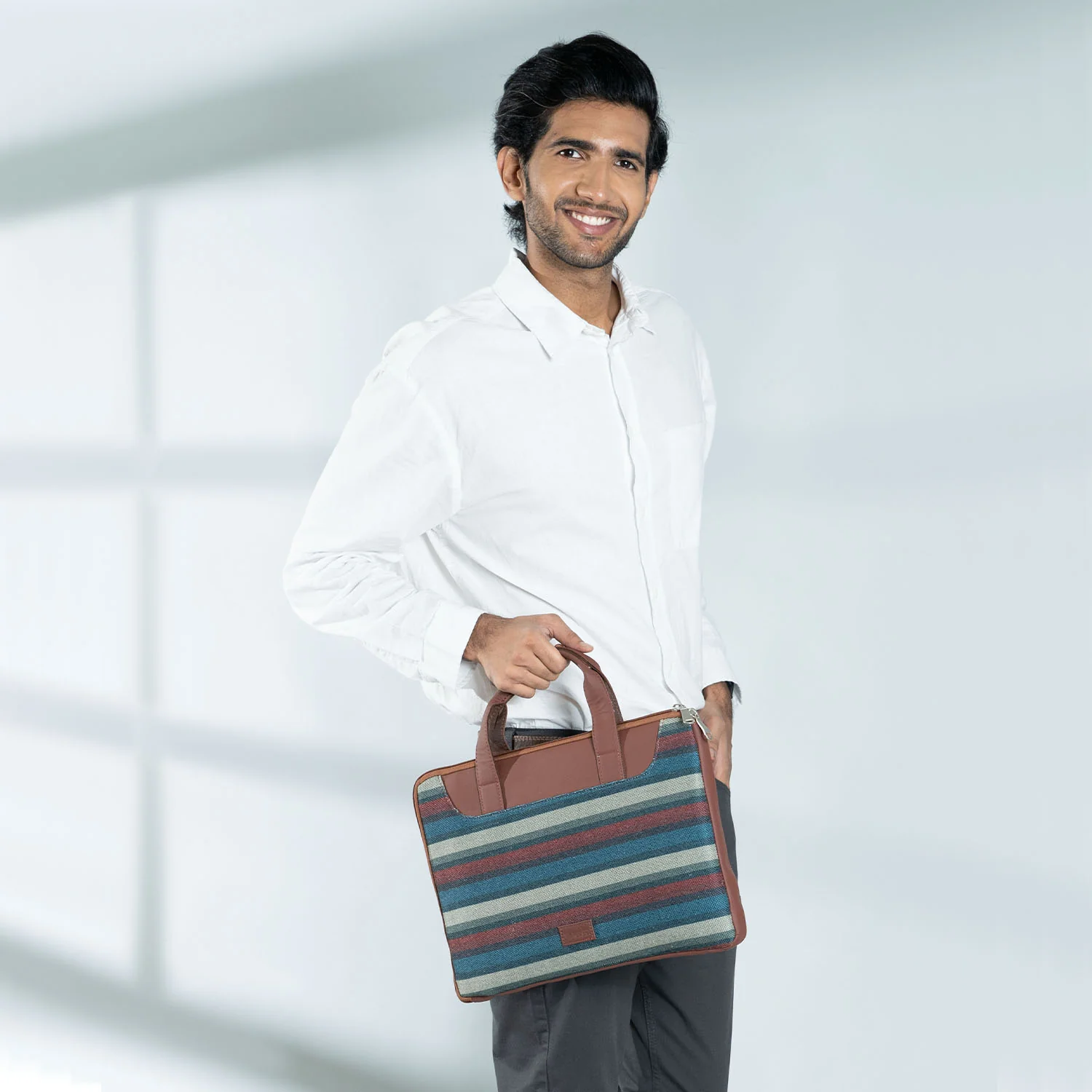 Mysore Mosaic L-Zippered Laptop Sleeve - Image 2