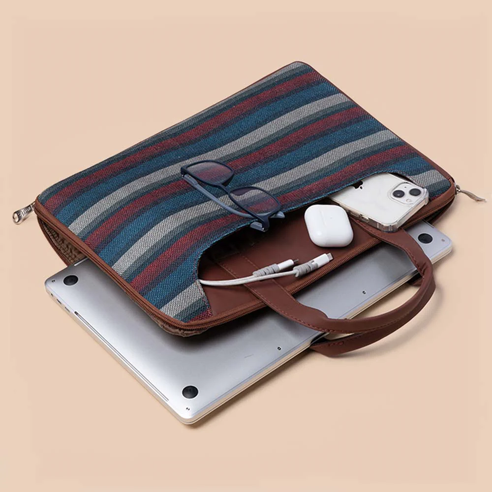 Mysore Mosaic L-Zippered Laptop Sleeve - Image 7