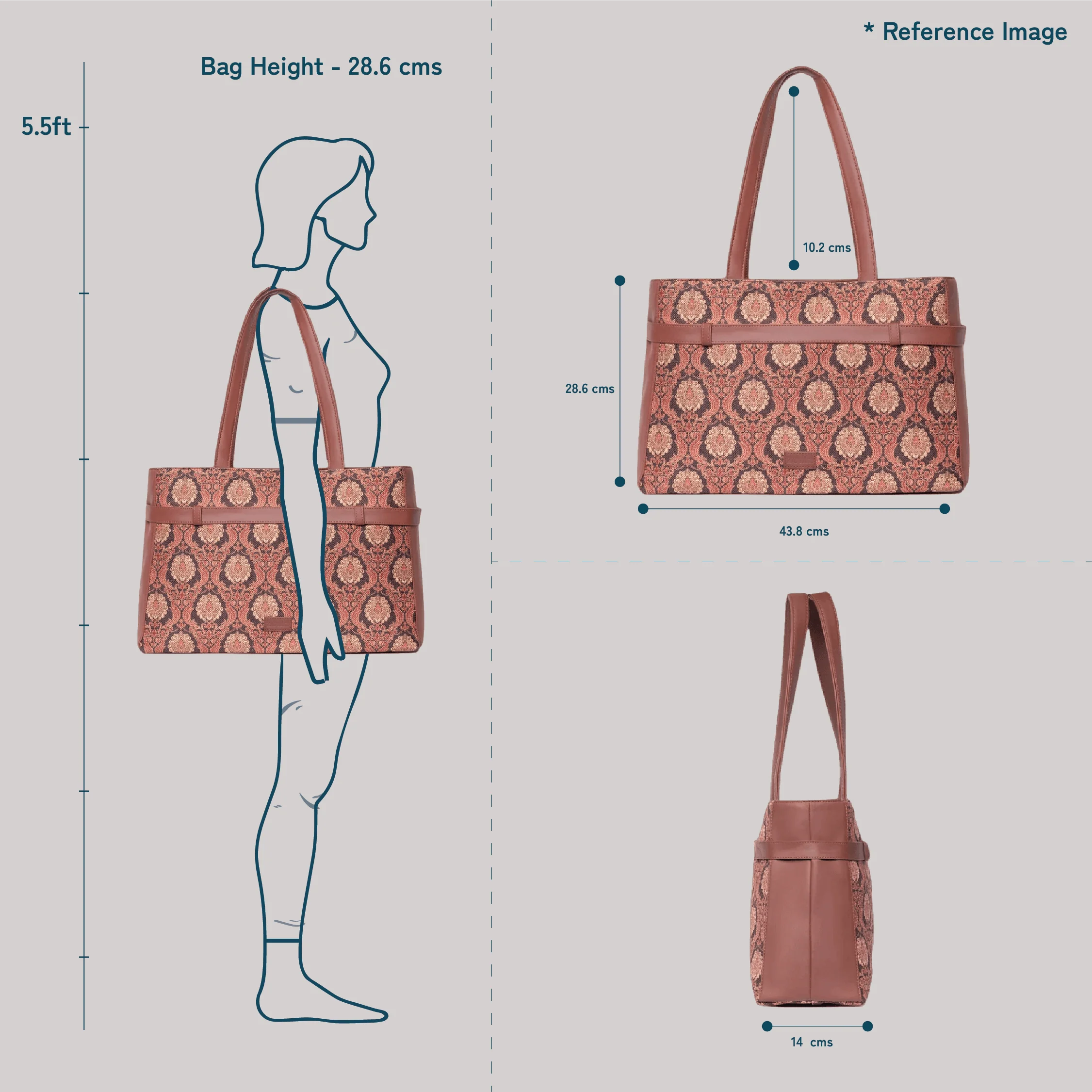 Mysore Mosaic Statement Office Bag - Image 10
