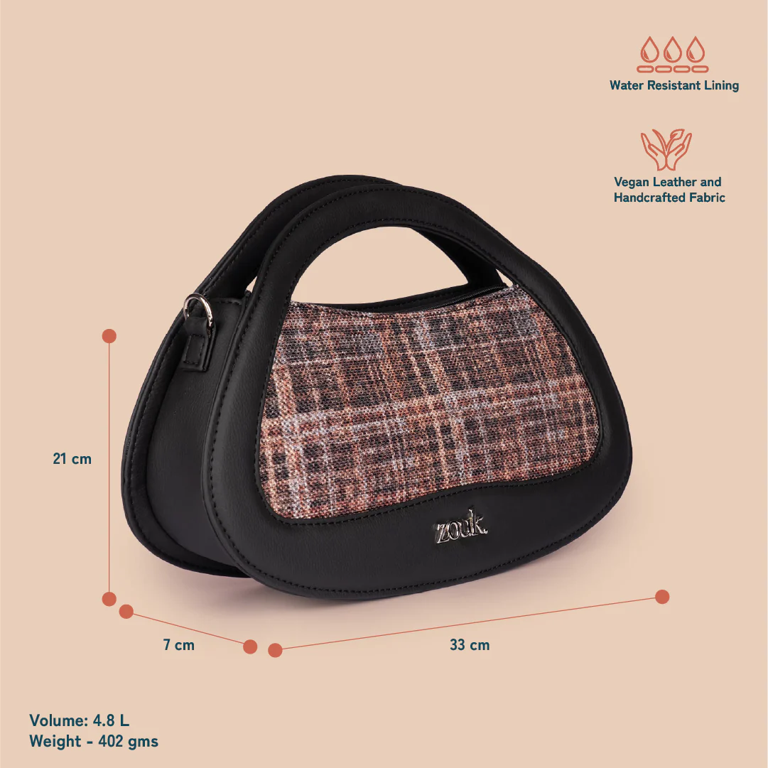 Nadia Sling Bag - Cashmere Noir (Copper) - Image 5