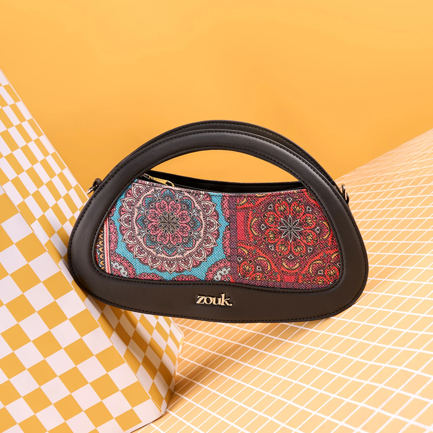 Nadia Sling Bag - Multicolor Mandala Print