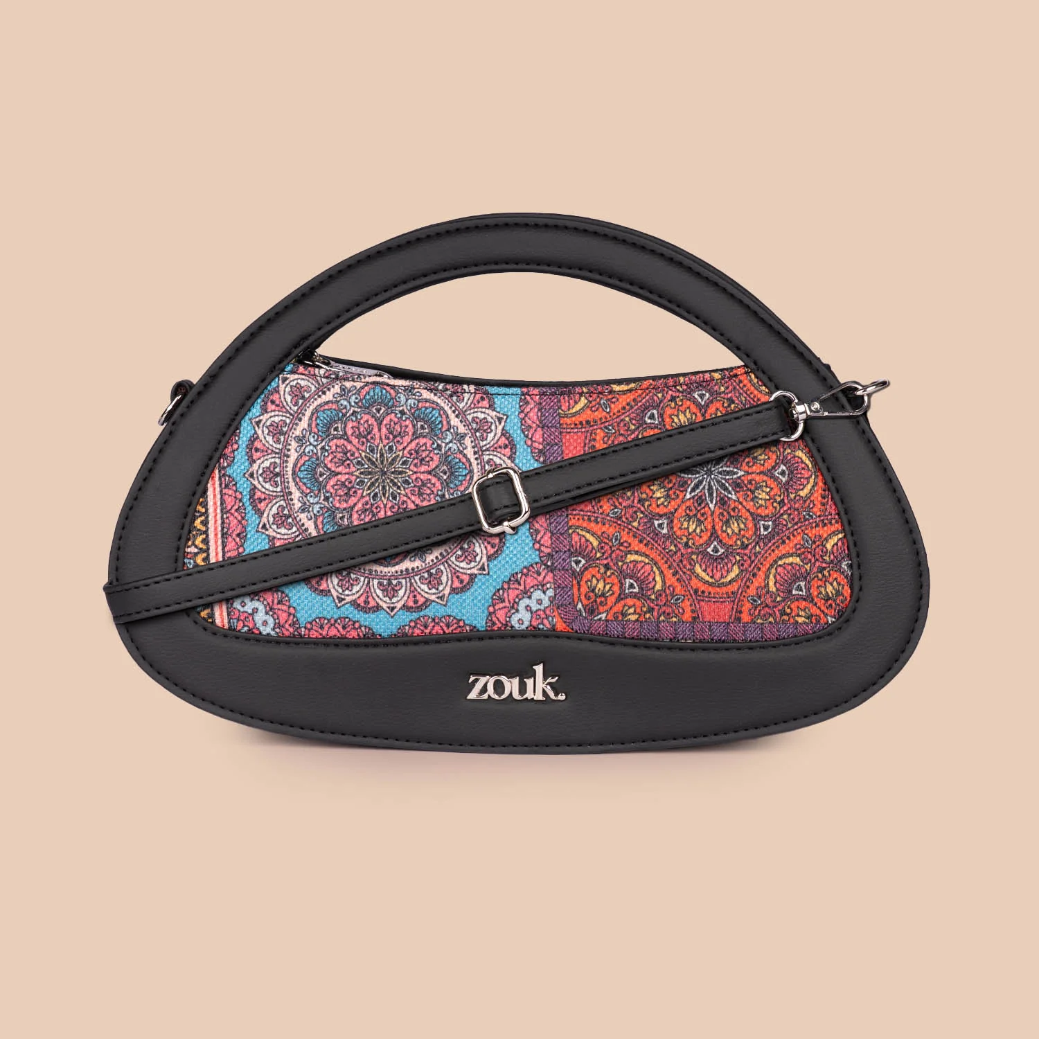 Nadia Sling Bag - Multicolor Mandala Print - Image 2