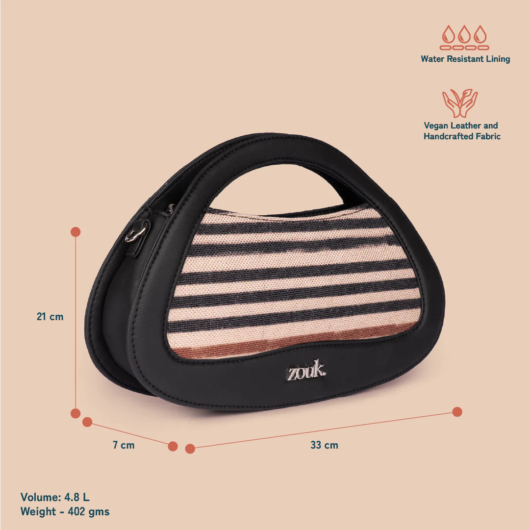 Nadia Sling Bag - Qutub Stripes - Image 6