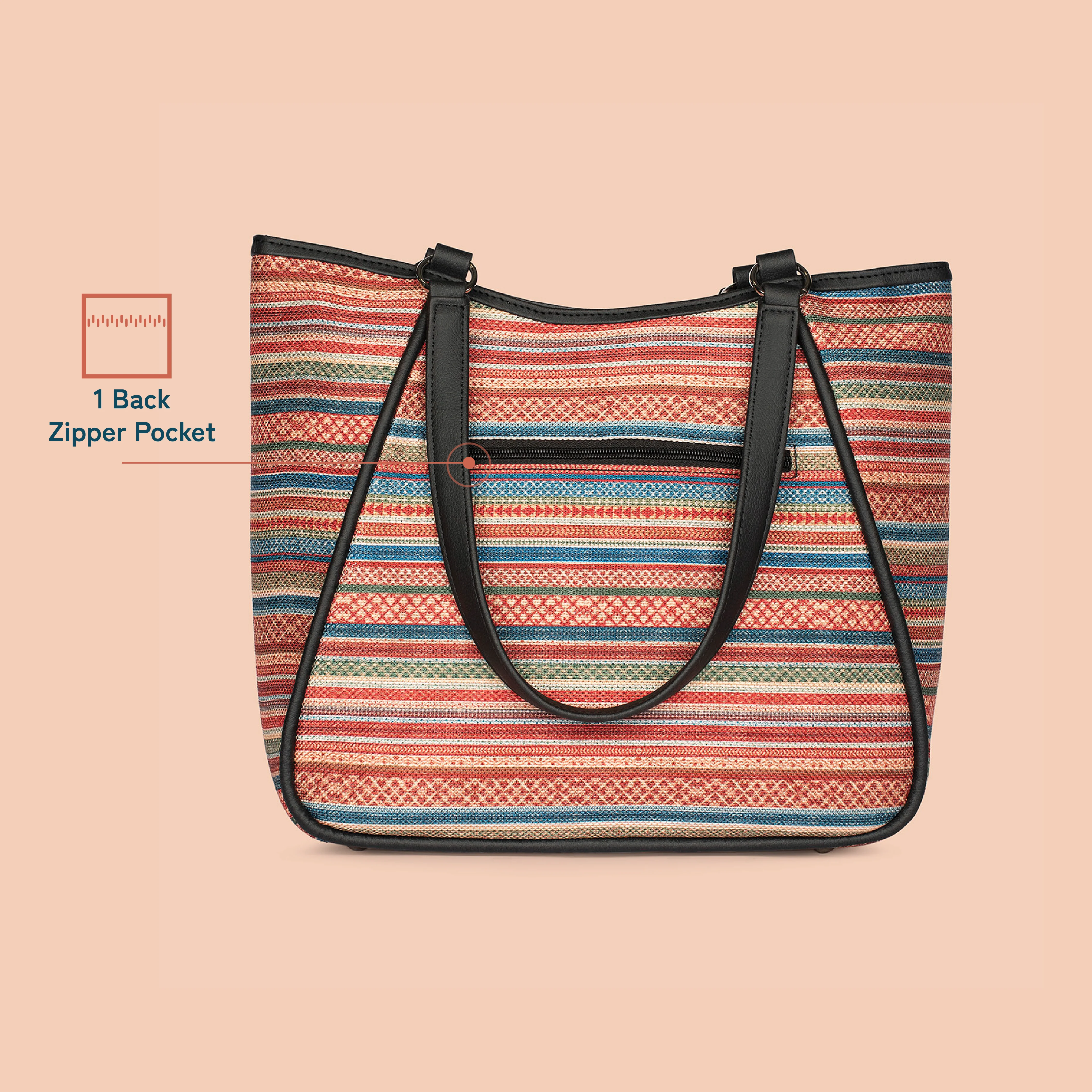 Rhea Kapoor Naisha Tote Bag - Assam Tapestry - Image 3
