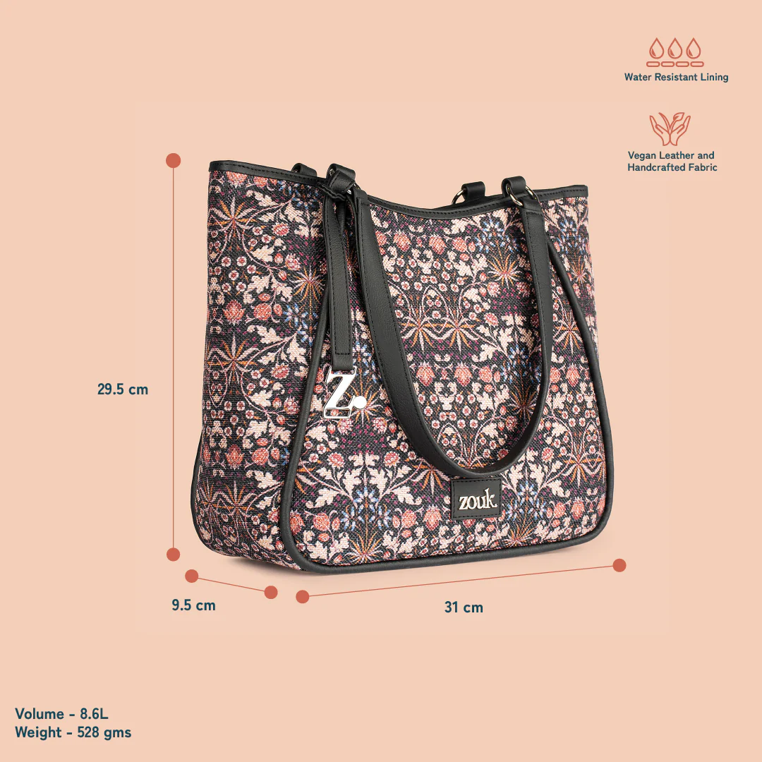 Rhea Kapoor Naisha Tote Bag - Kashmir Blooms - Image 5