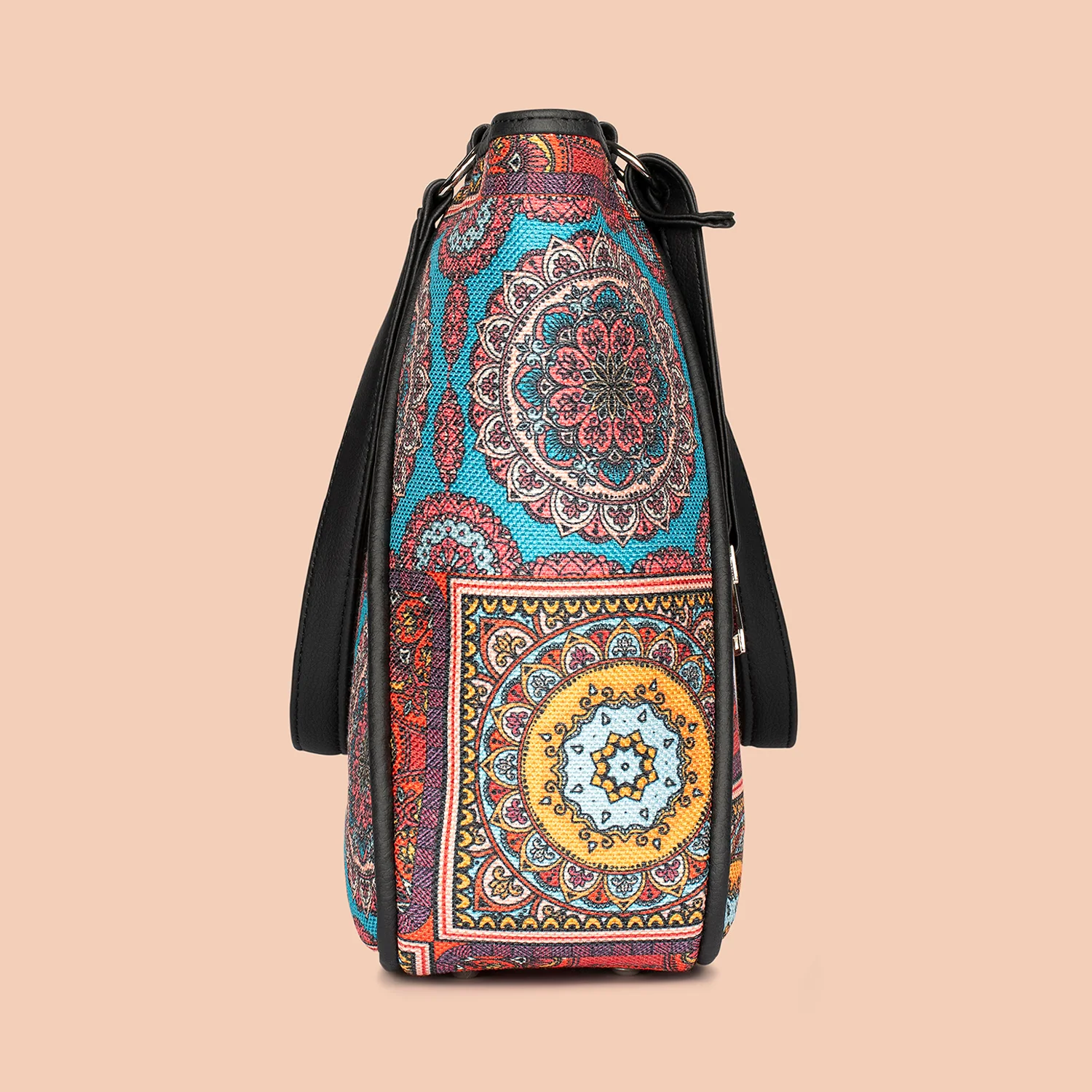 Rhea Kapoor Naisha Tote Bag - Multicolor Mandala Print - Image 7