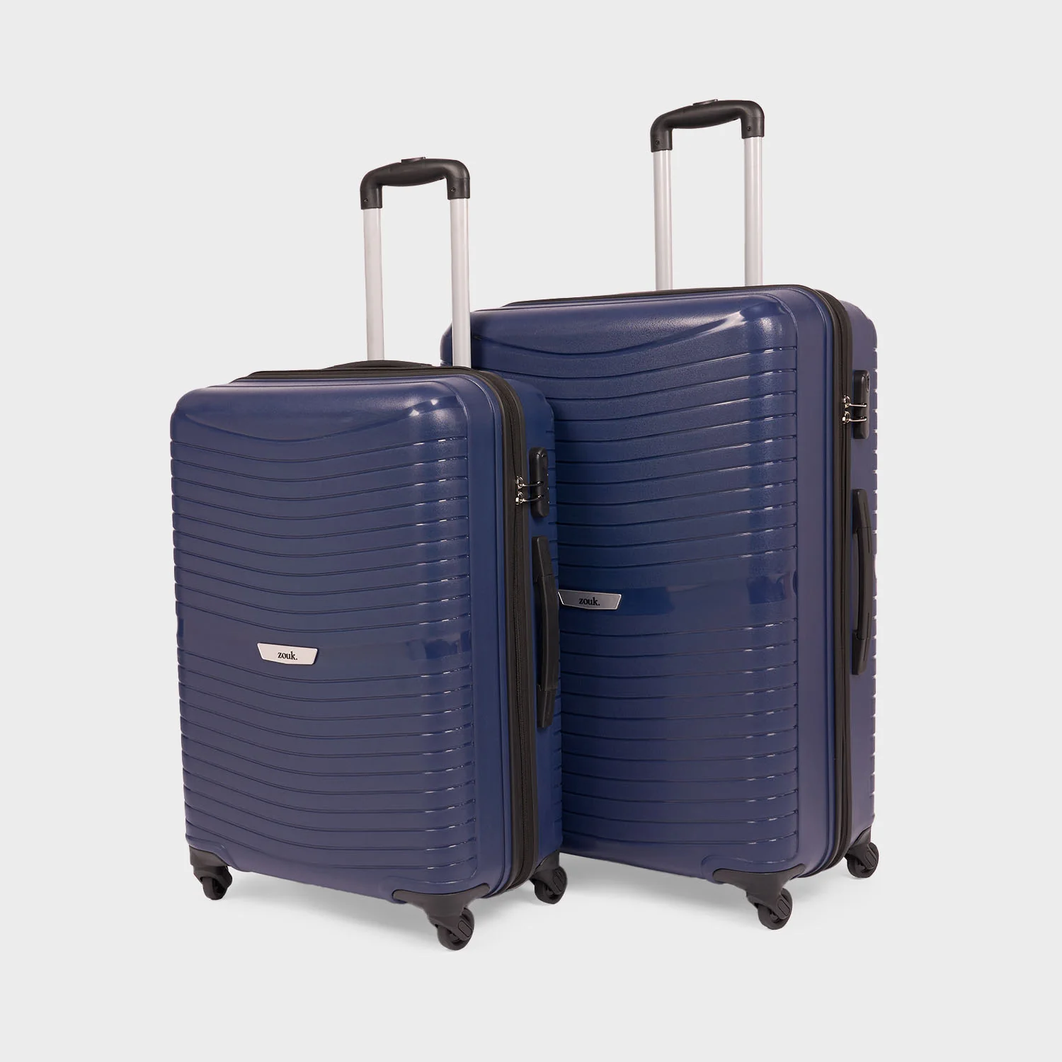 Navy Zoya Trolley Bag Combo (Medium & Large)