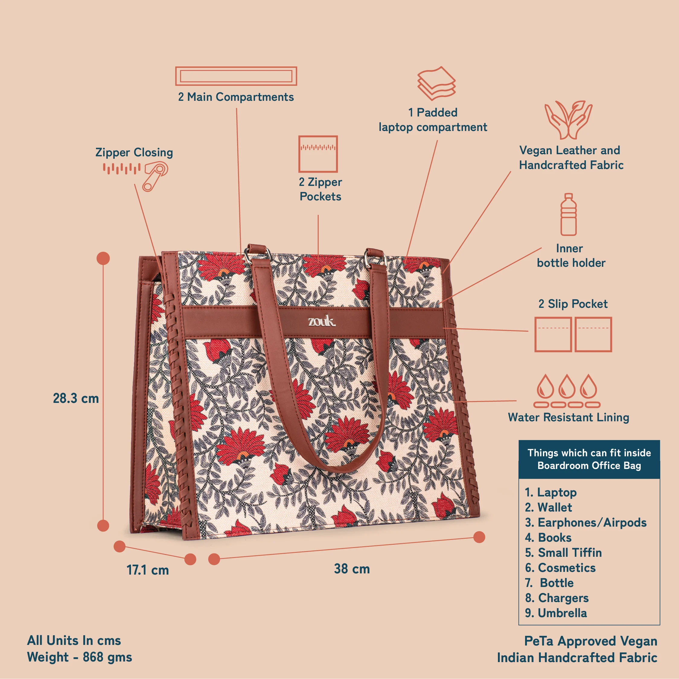 Nawabi Couture Boardroom Office Bag - Image 5