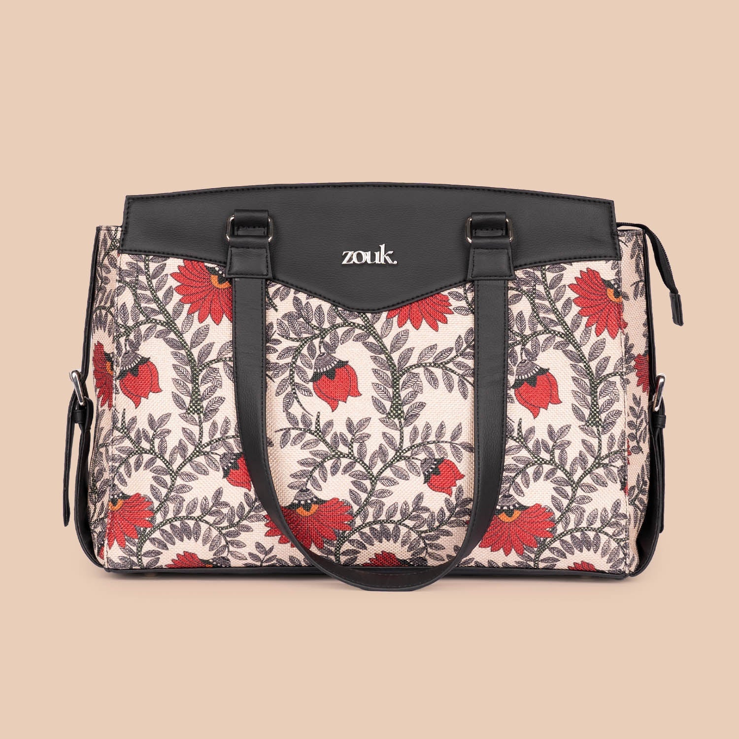 Nawabi Couture & Chittoor Blue Kalamkari - Women's Work Bag & Flap Sling Bag Combo - Image 2
