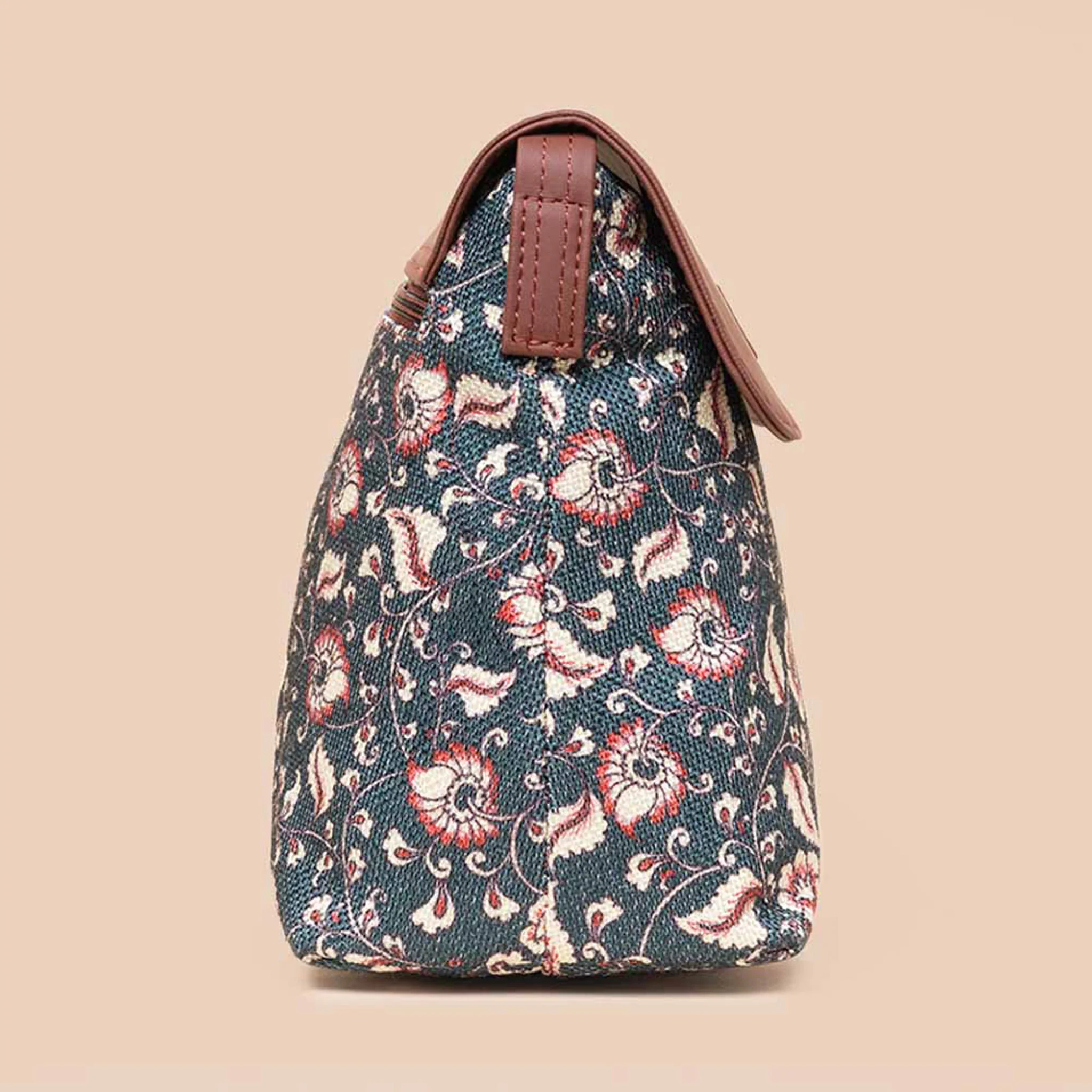 Nawabi Couture & Chittoor Blue Kalamkari - Women's Work Bag & Flap Sling Bag Combo - Image 9