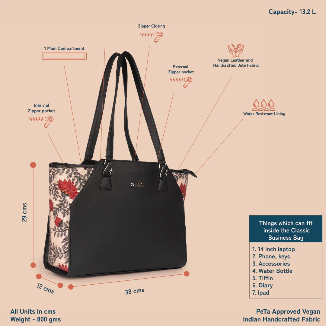 Nawabi Couture Classic Business Bag - Image 4