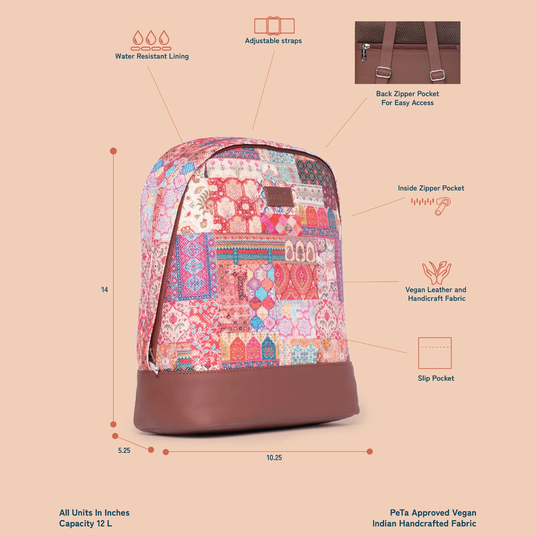 Nawabi Couture & Kutch Gamthi Dome Daypack Combo – Set of 2 - Image 6