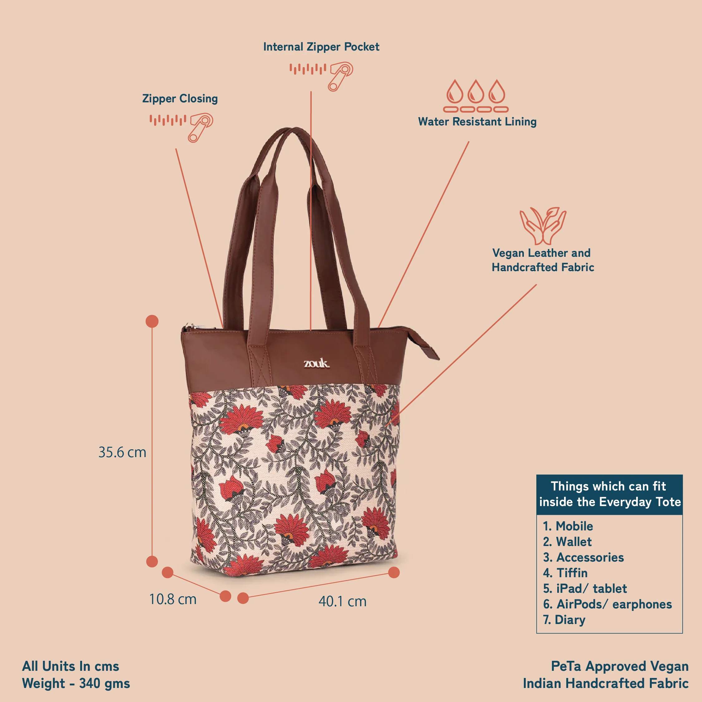 Nawabi Couture Everyday Tote Bag - Image 4