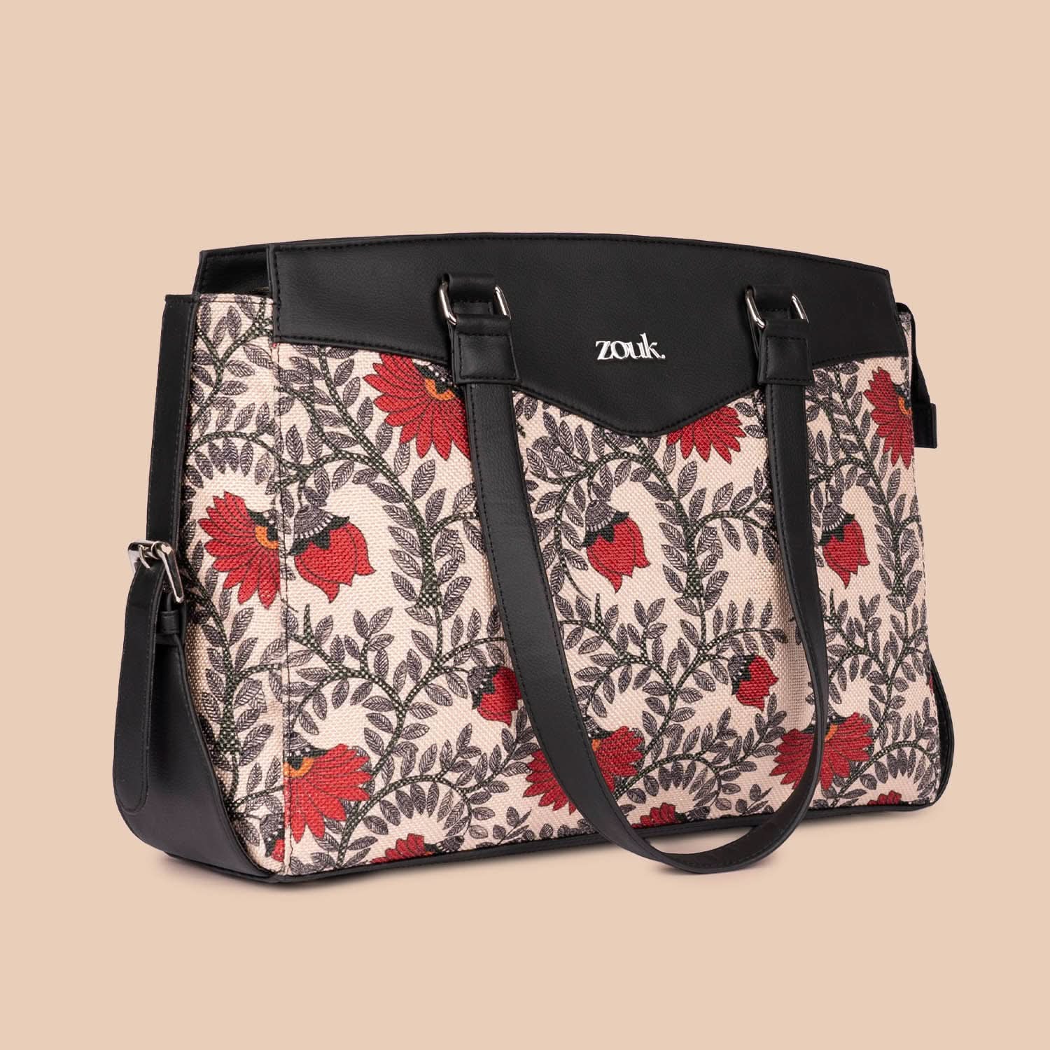 Nawabi Couture & Gwalior Weaves - Women's Work Bag & Chain Wallet Combo - Image 4