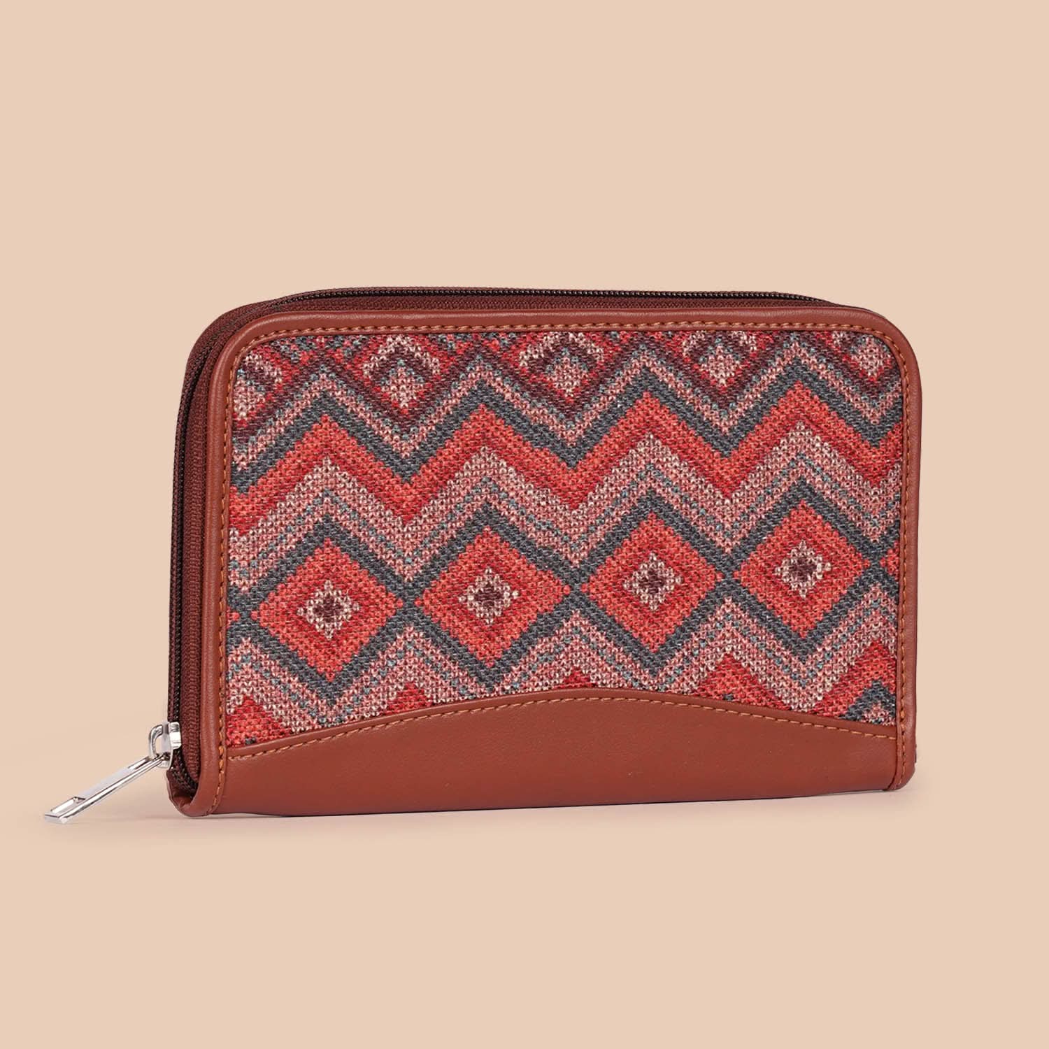 Nawabi Couture & Gwalior Weaves - Women's Work Bag & Chain Wallet Combo - Image 9