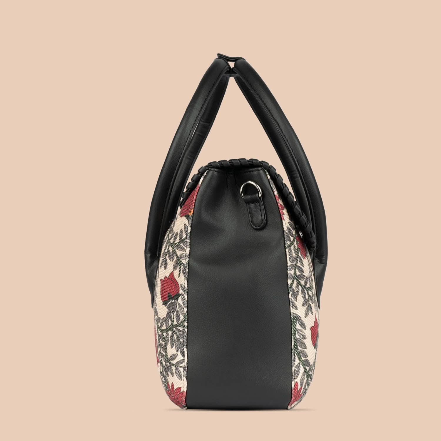 Nawabi Couture & Kovil Blue - SAK Satchel & Classic Zipper Wallet Combo - Image 4