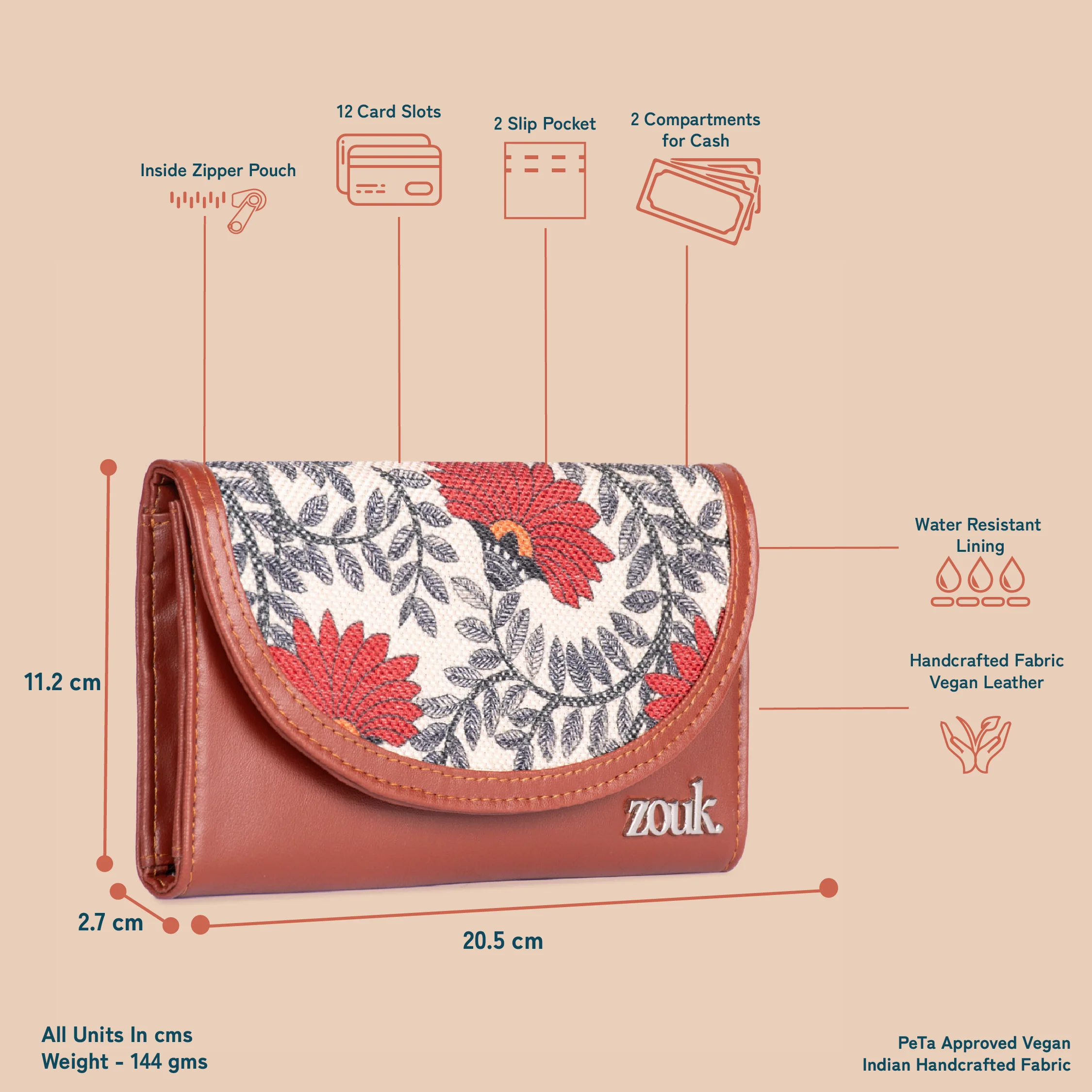 Nawabi Couture Kyra Flap Wallet - Image 5