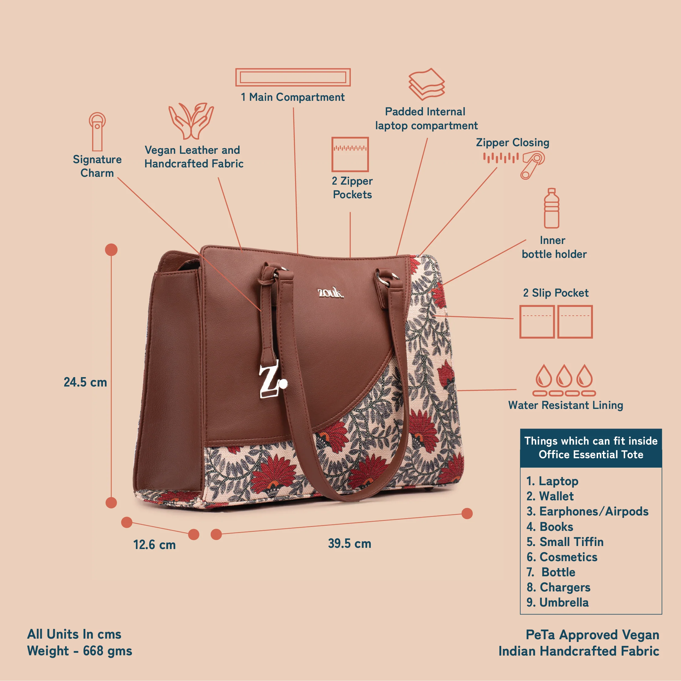 Nawabi Couture Office Essential Bag - Image 5