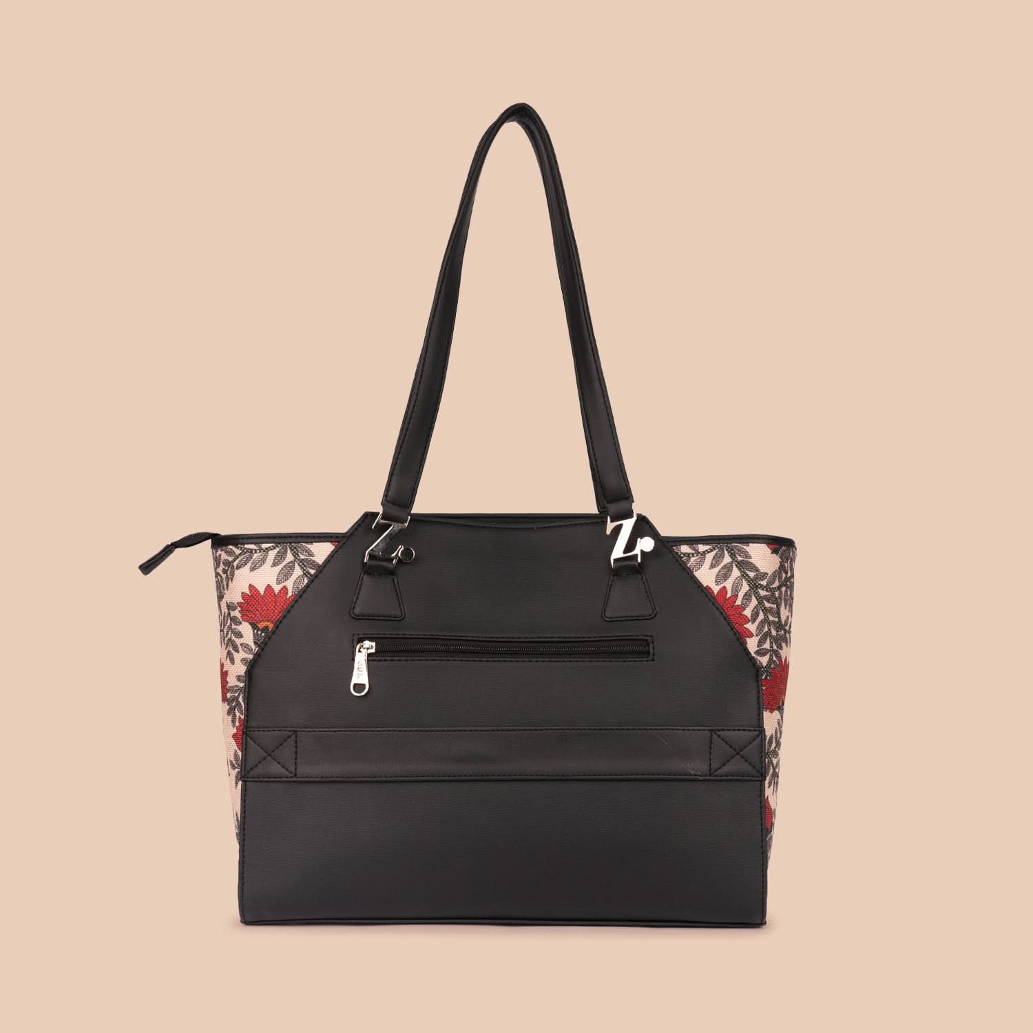 Nawabi Couture & Royal Indian Peacock Motif - Classic Business Bag & Chain Wallet Combo - Image 2