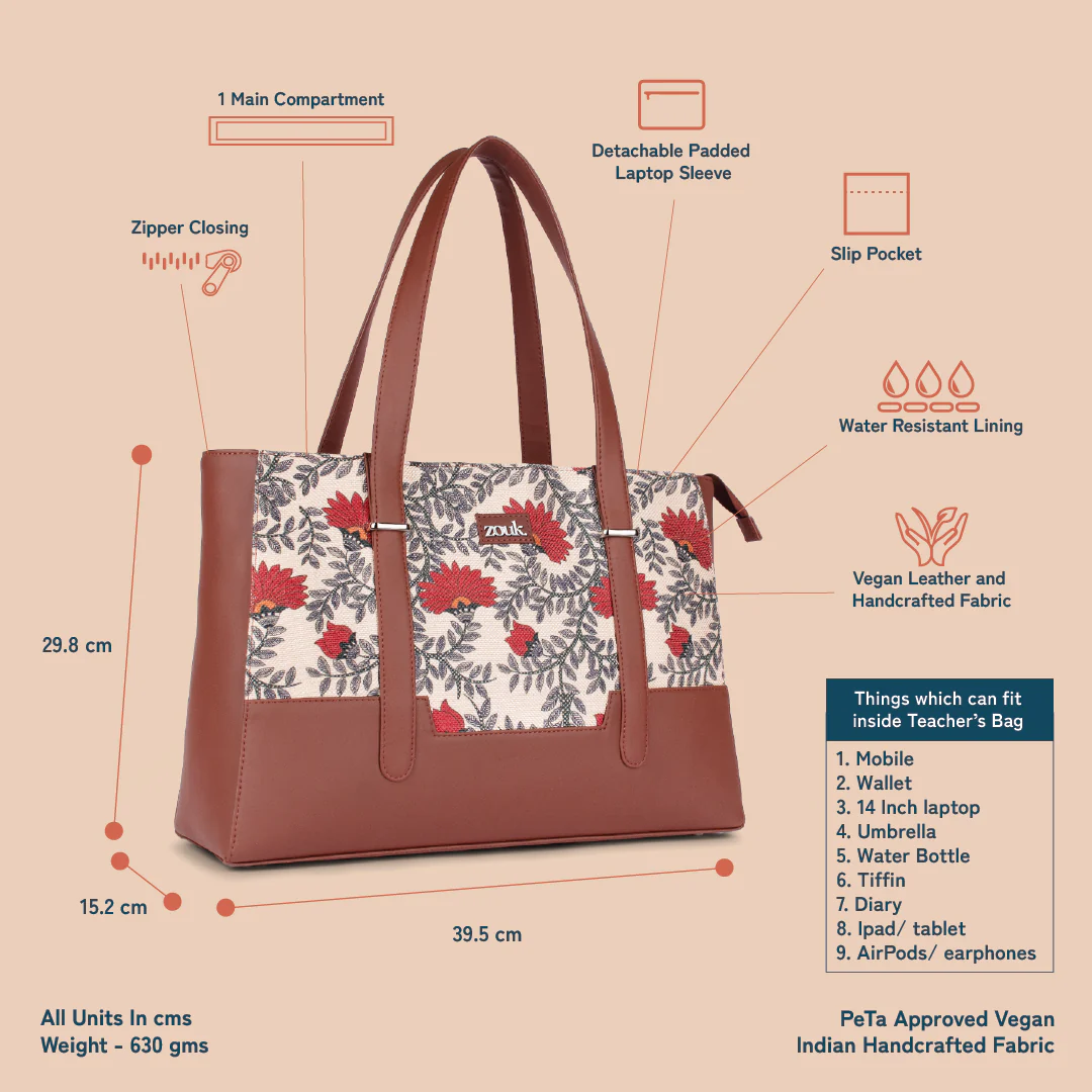 Zouk Nawabi Couture Maya Multitasker Tote Bag - Image 6